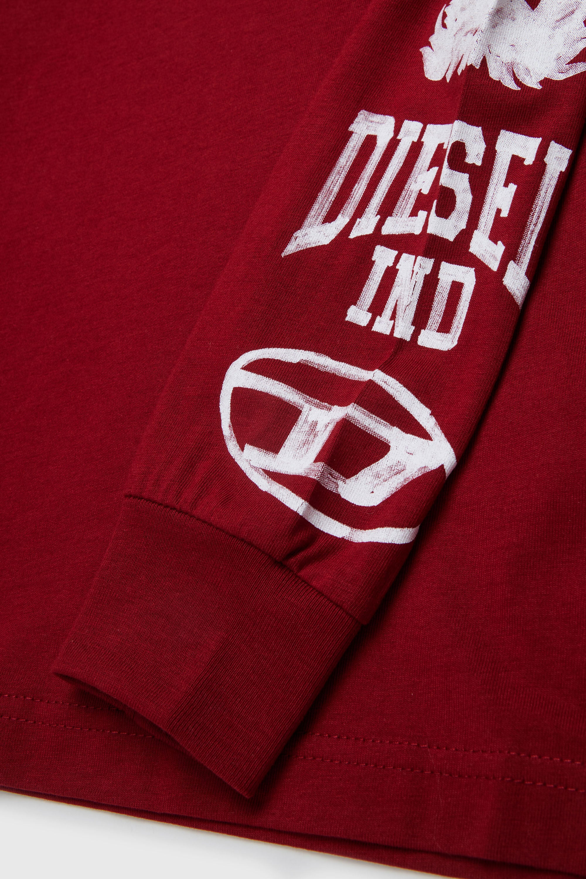 Diesel - TBUNDY OVER, T-shirt a manica lunga con cappuccio e grafica college Uomo in ToBeDefined - 4