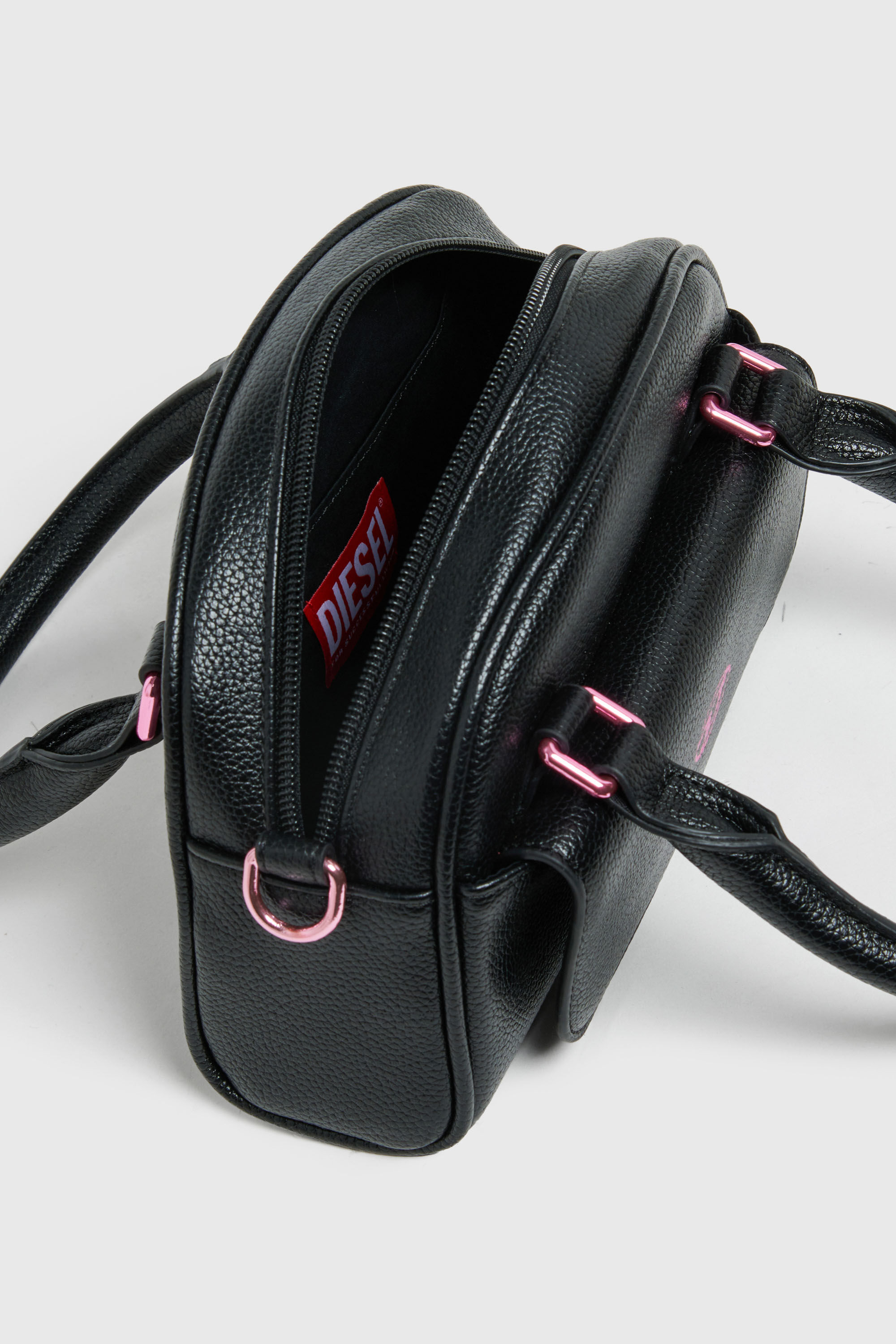 Diesel - WREDY, WREDY - Borsa in tessuto grainy coated Donna in Nero - 4