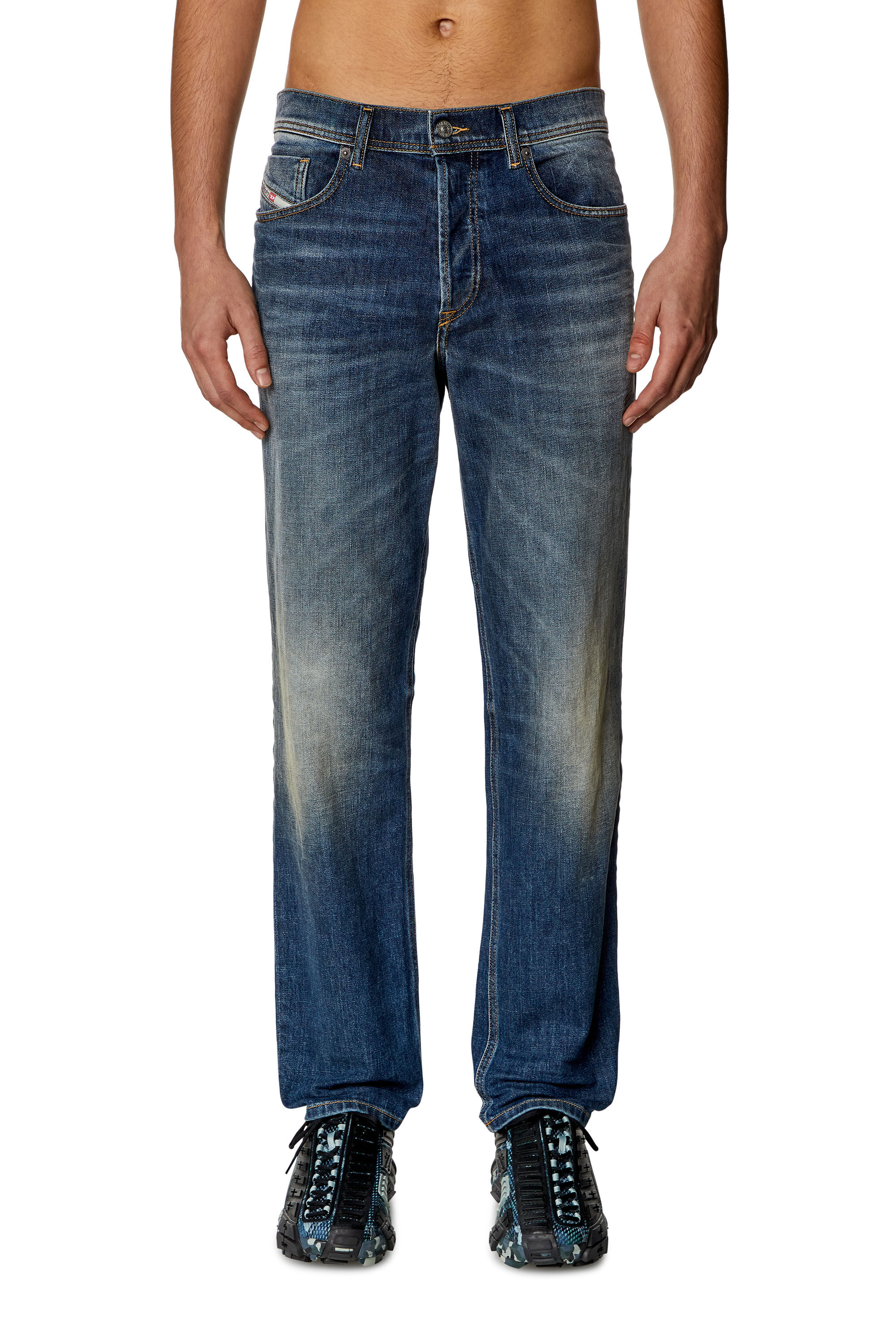 Diesel - Tapered Jeans 2023 D-Finitive 09H43, Blu Scuro - Image 3