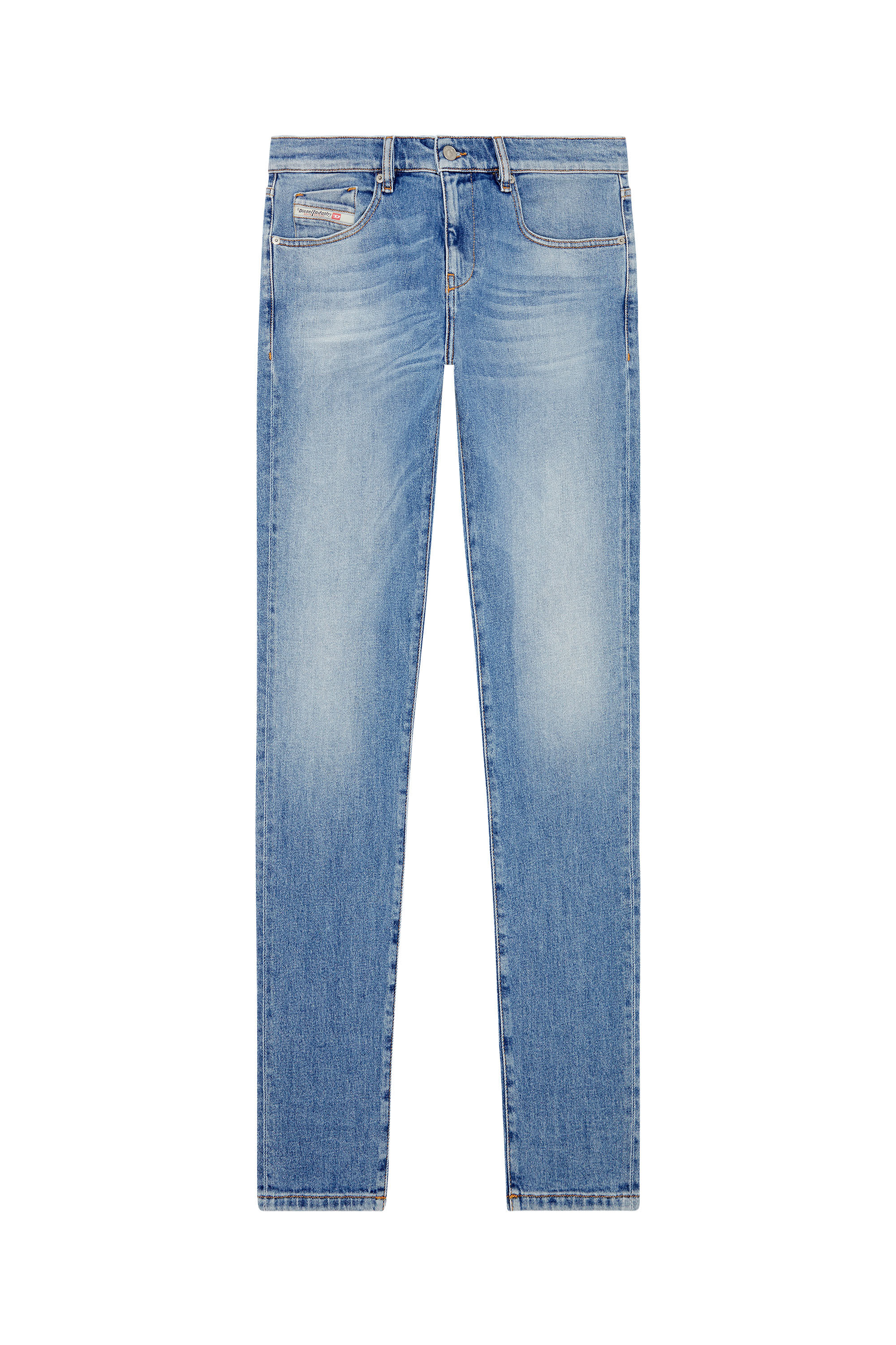 Diesel - Slim Jeans 2019 D-Strukt 09F81, Blu medio - Image 2