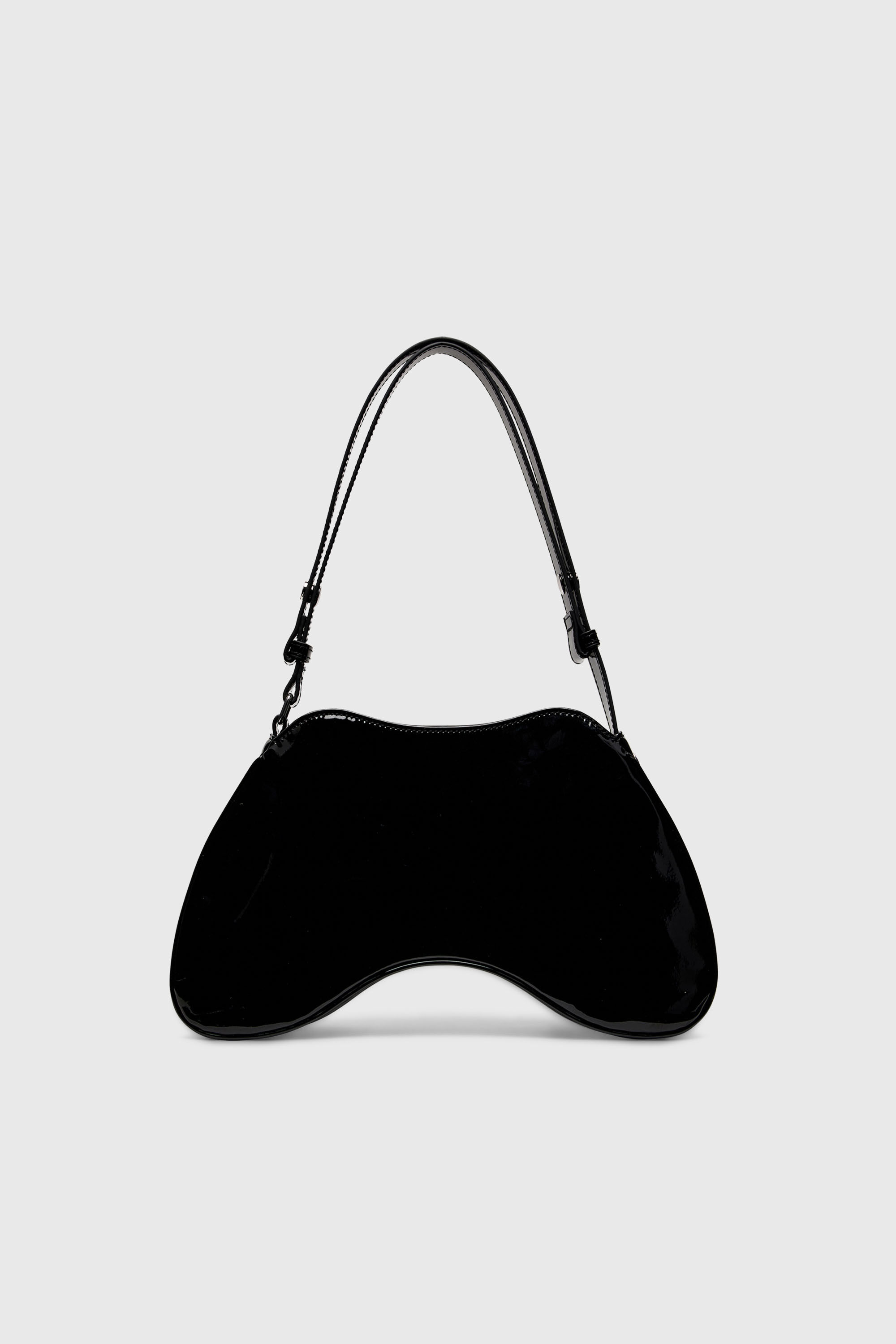 Diesel - PLAY SHOULDER, Play-Borsa a spalla lucida Donna in Nero - 3