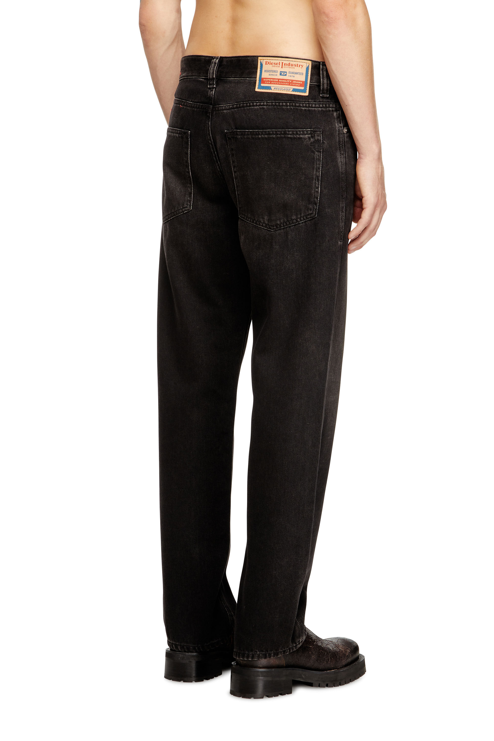Diesel - Regular Jeans 2024 D-Macs 09J96 Uomo, Nero/Grigio scuro - Image 4