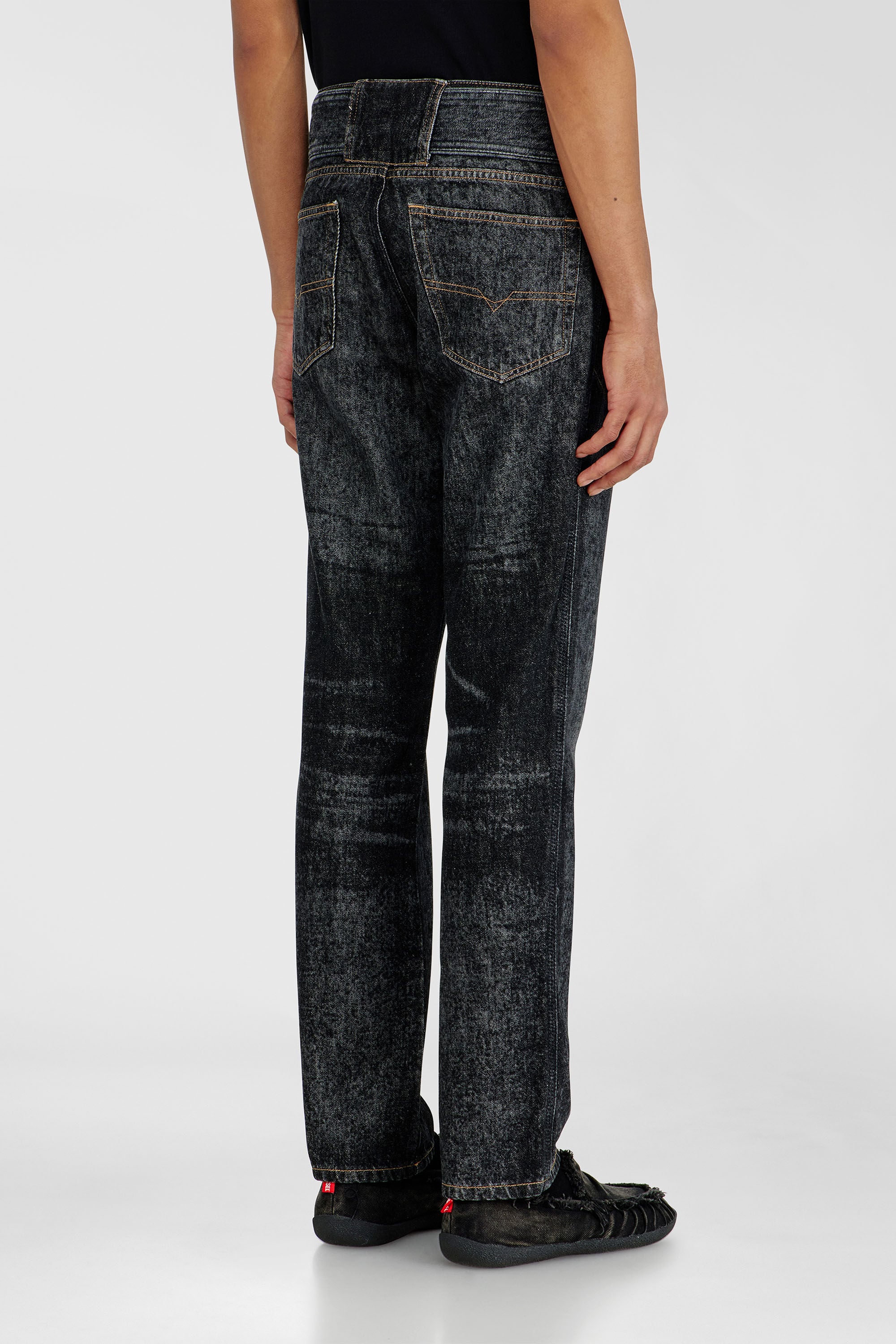 Diesel - Slim Jeans D-Villus 09Q24 Uomo, Nero/Grigio scuro - Image 5