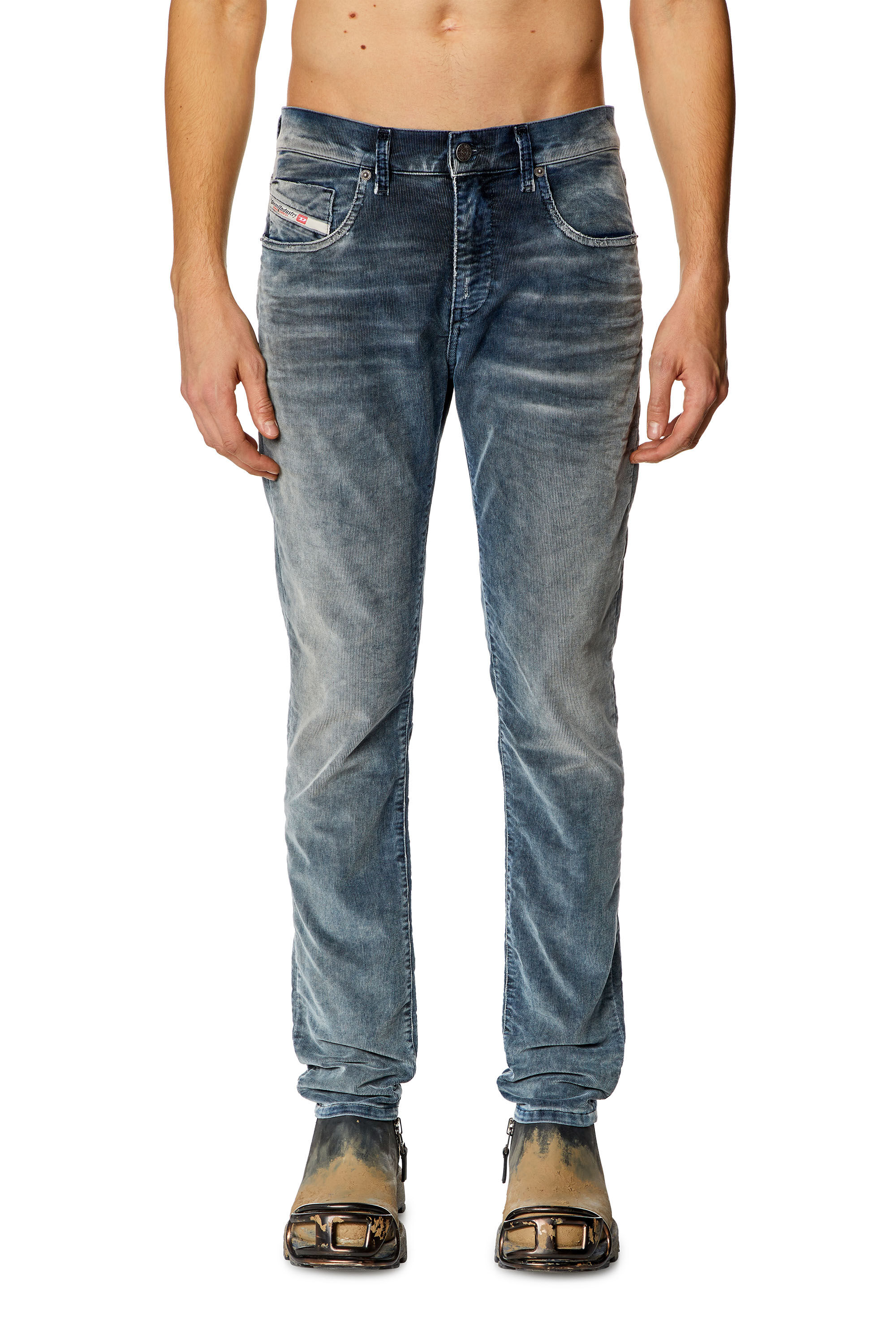Diesel - Slim Jeans 2019 D-Strukt 068JF, Blu Scuro - Image 3