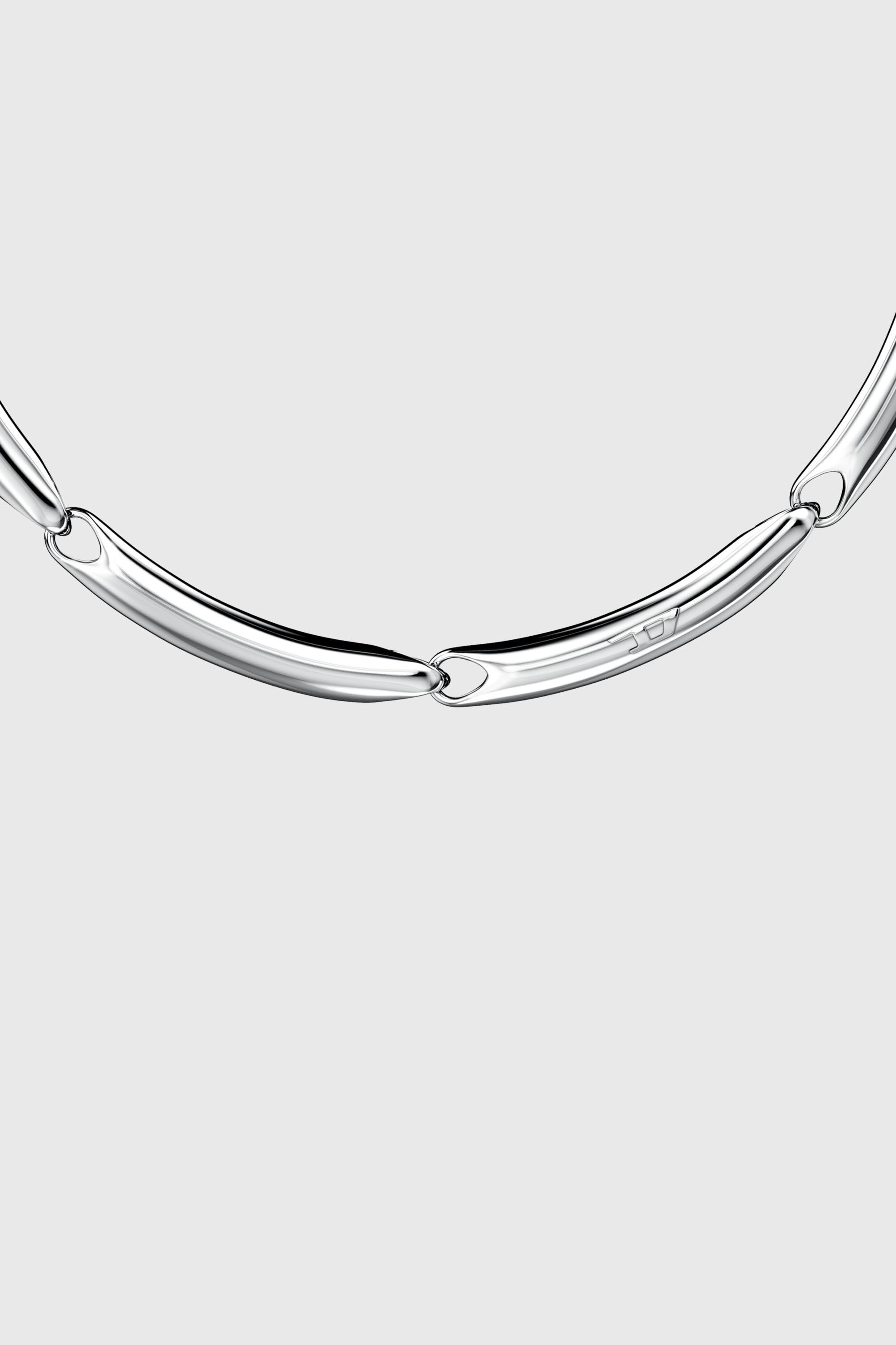 Diesel - DX1697040 JEWELLERY, Collana a catena in acciaio inox Unisex in Argento - 2