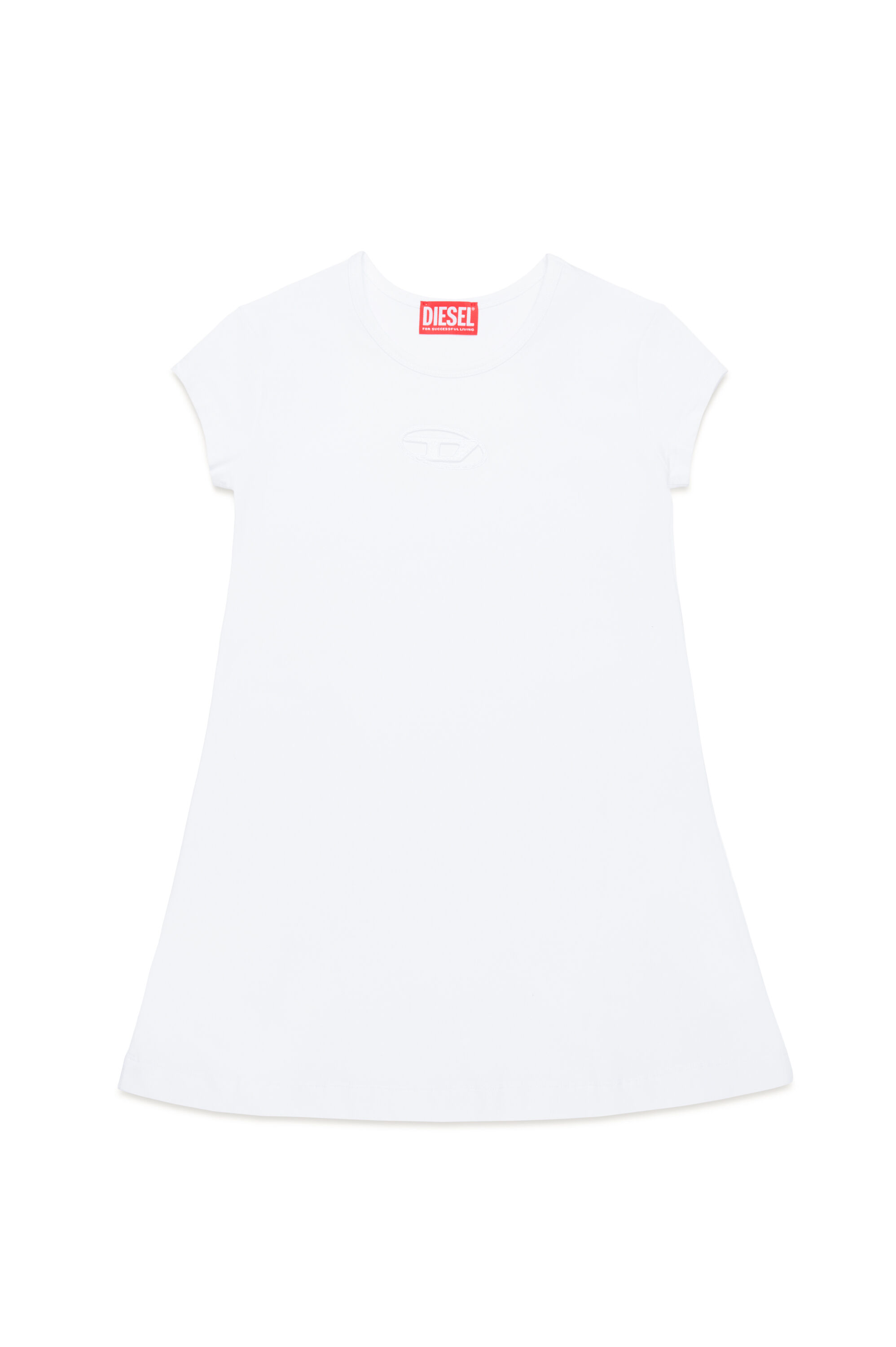 Diesel - DANGIELAM, Abito a T-shirt con cut-out e logo Oval D Donna in ToBeDefined - 1