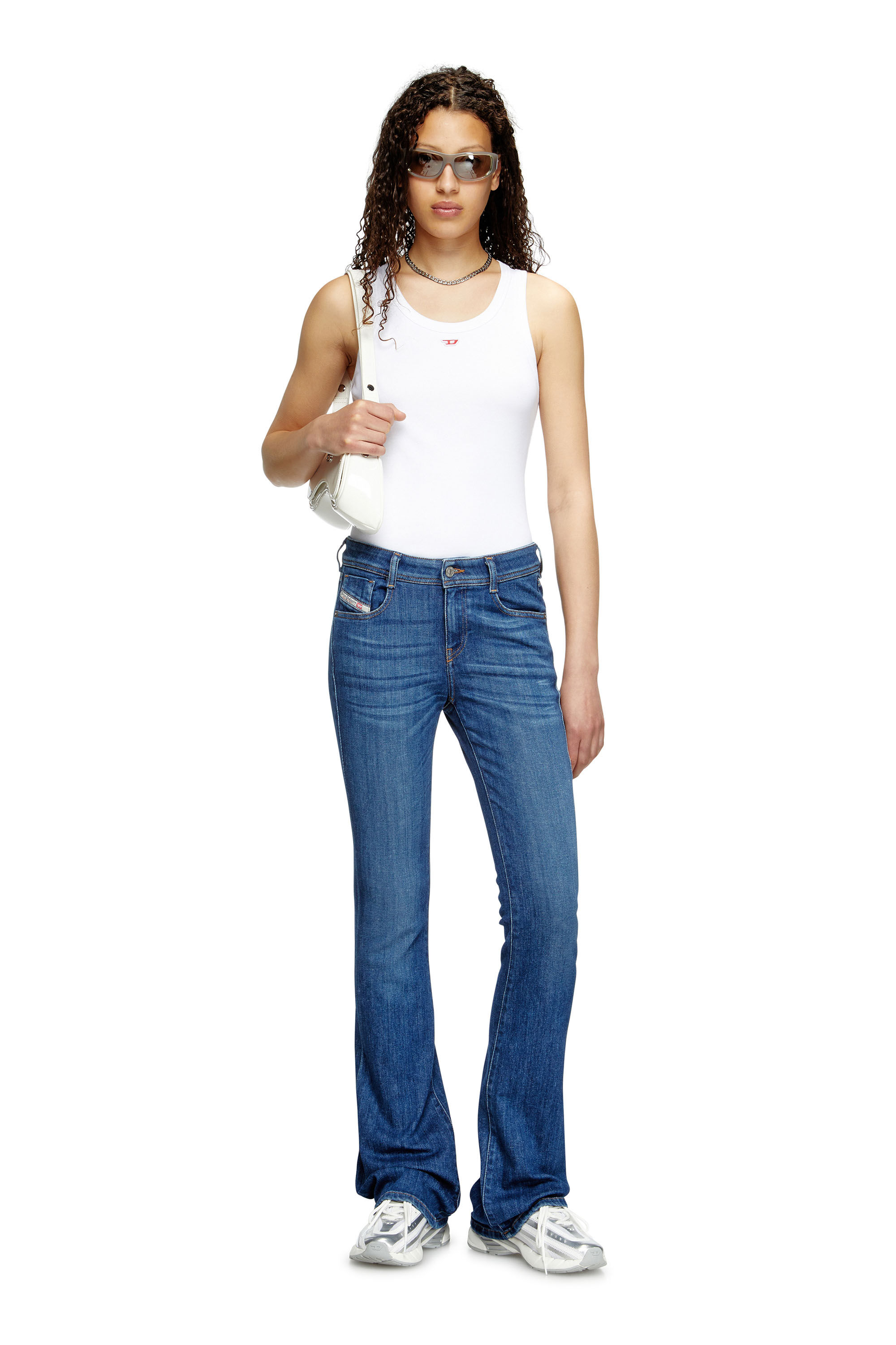 Diesel - Bootcut Jeans 1969 D-Ebbey 0DBDN Donna, Nero/Grigio scuro - Image 1