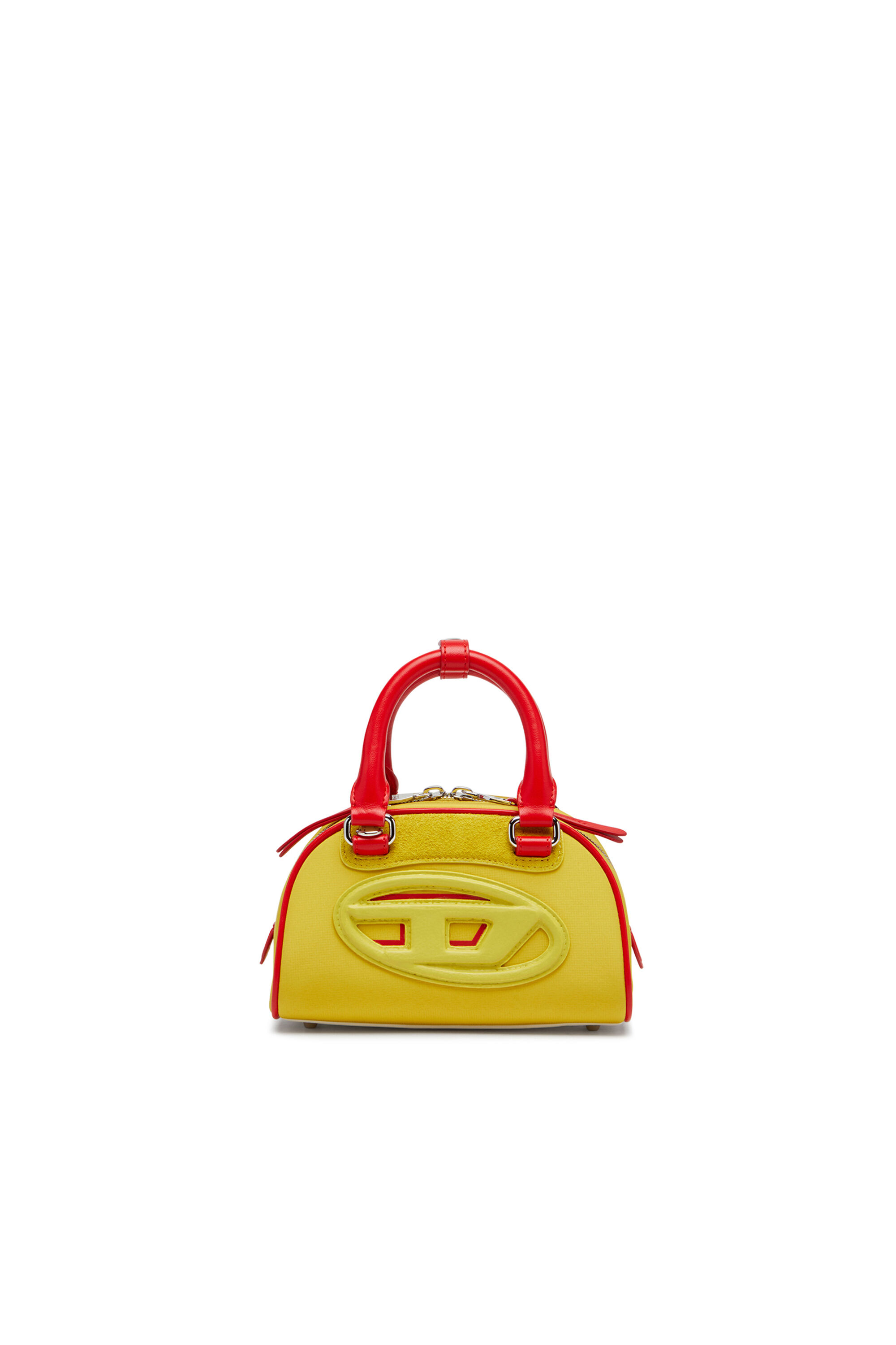 Diesel - 1DR DOME CROSSBODY, 1DR Dome-Mini borsa bowling colour-block Donna in Giallo - 1