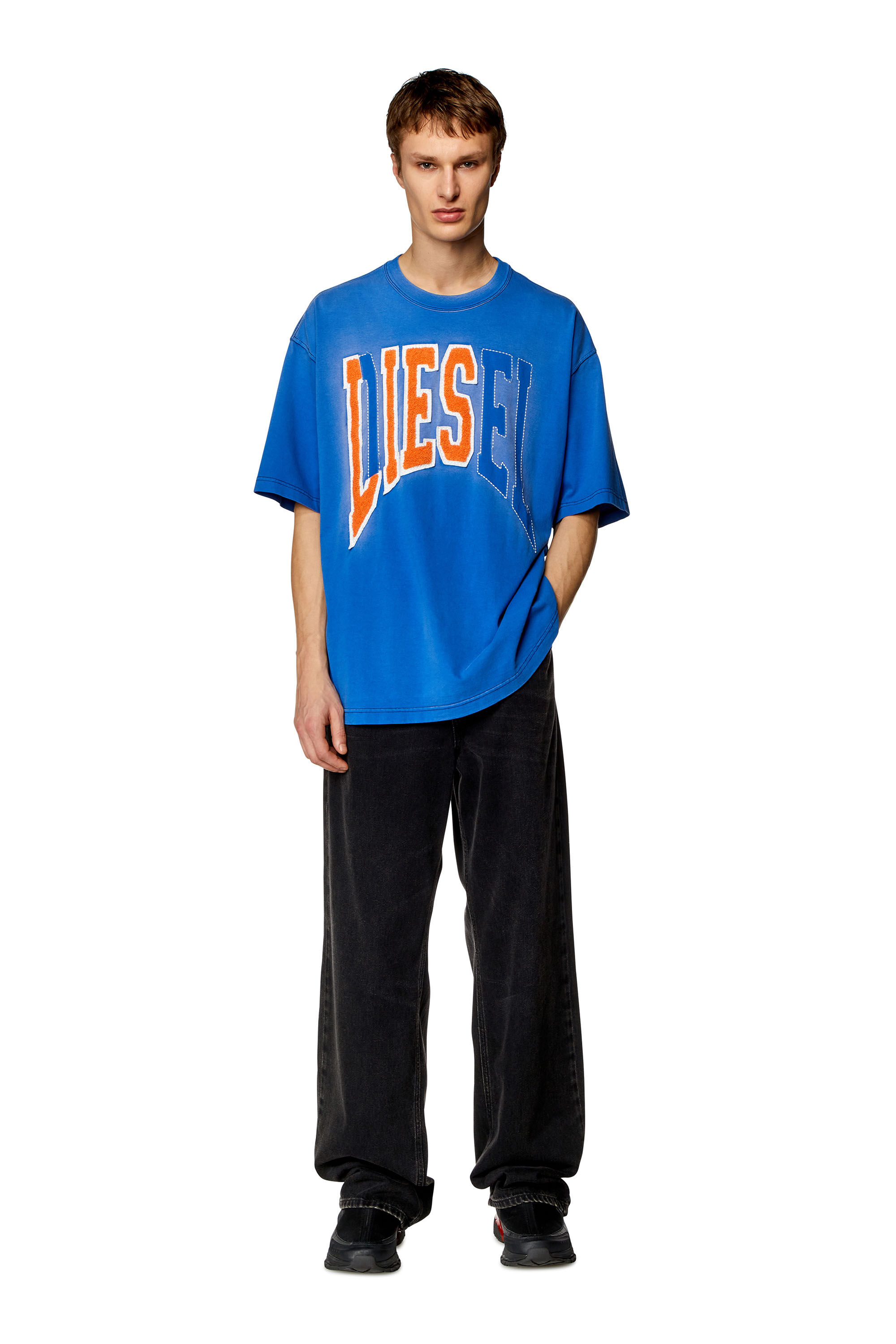 T shirt over con logo Diesel Lies Uomo T WASH N Diesel