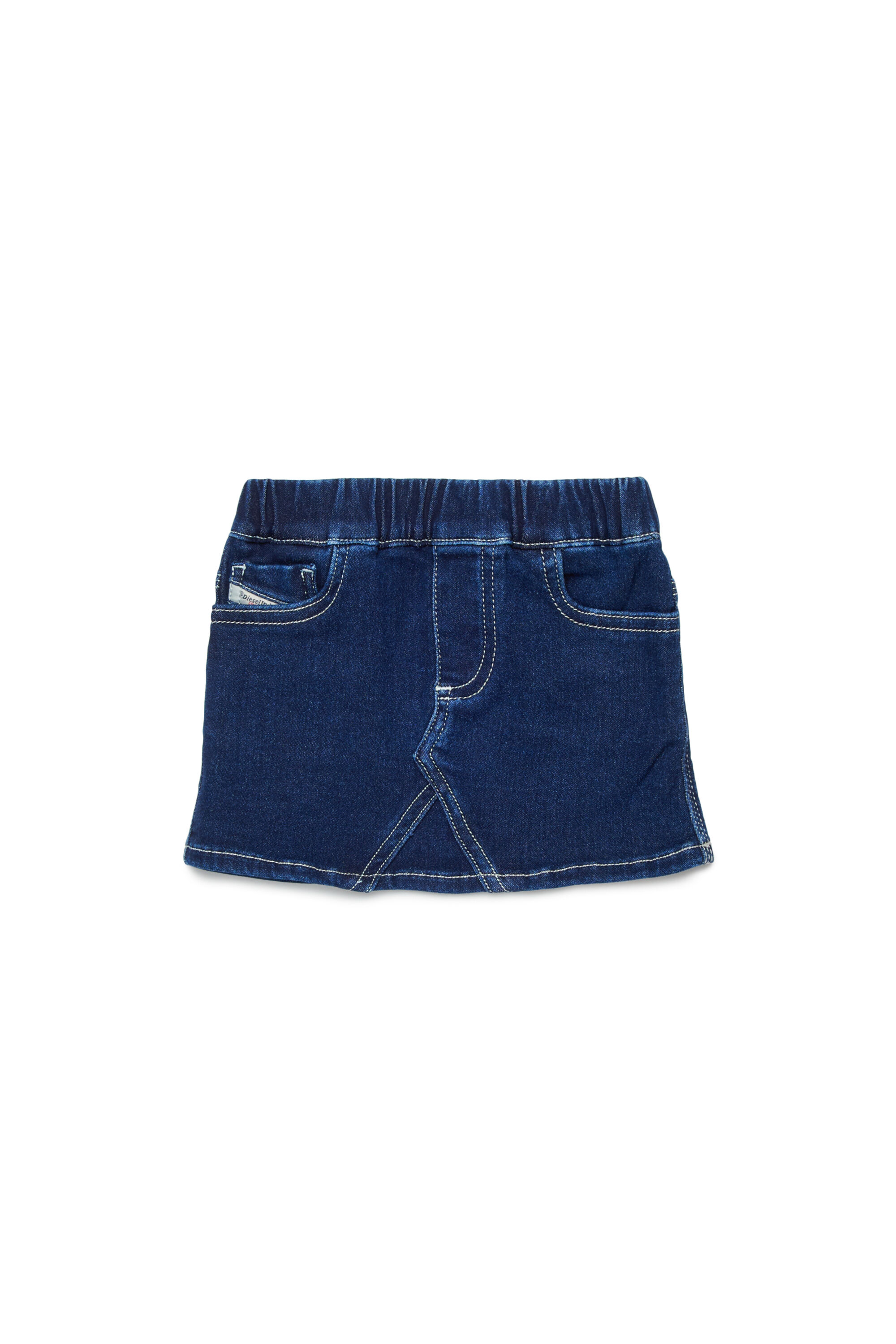 Diesel - GIRRYB JJJ, Woman's JoggJeans skirt with contrast stitching in Dark Blue - 1