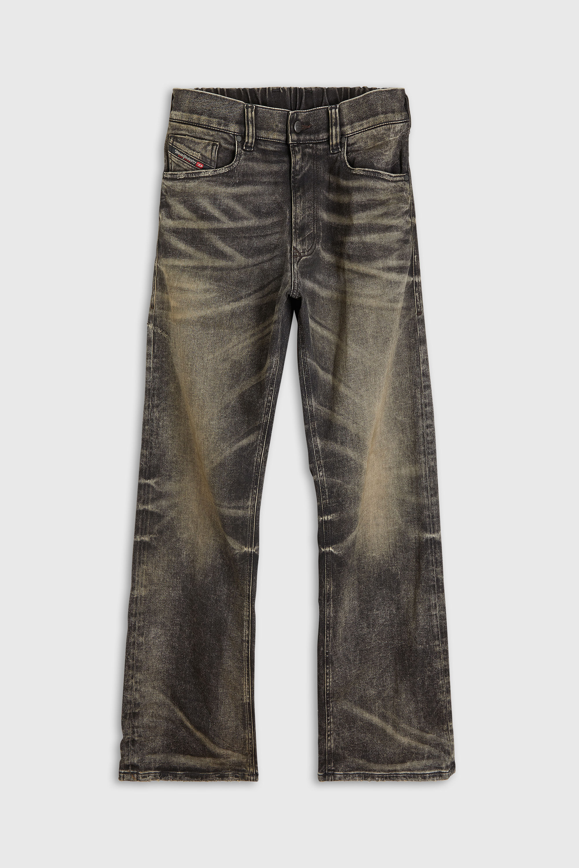 Diesel - Relaxed 2080 D-Reel Joggjeans&reg; 09R21 Uomo, Nero/Grigio scuro - Image 4