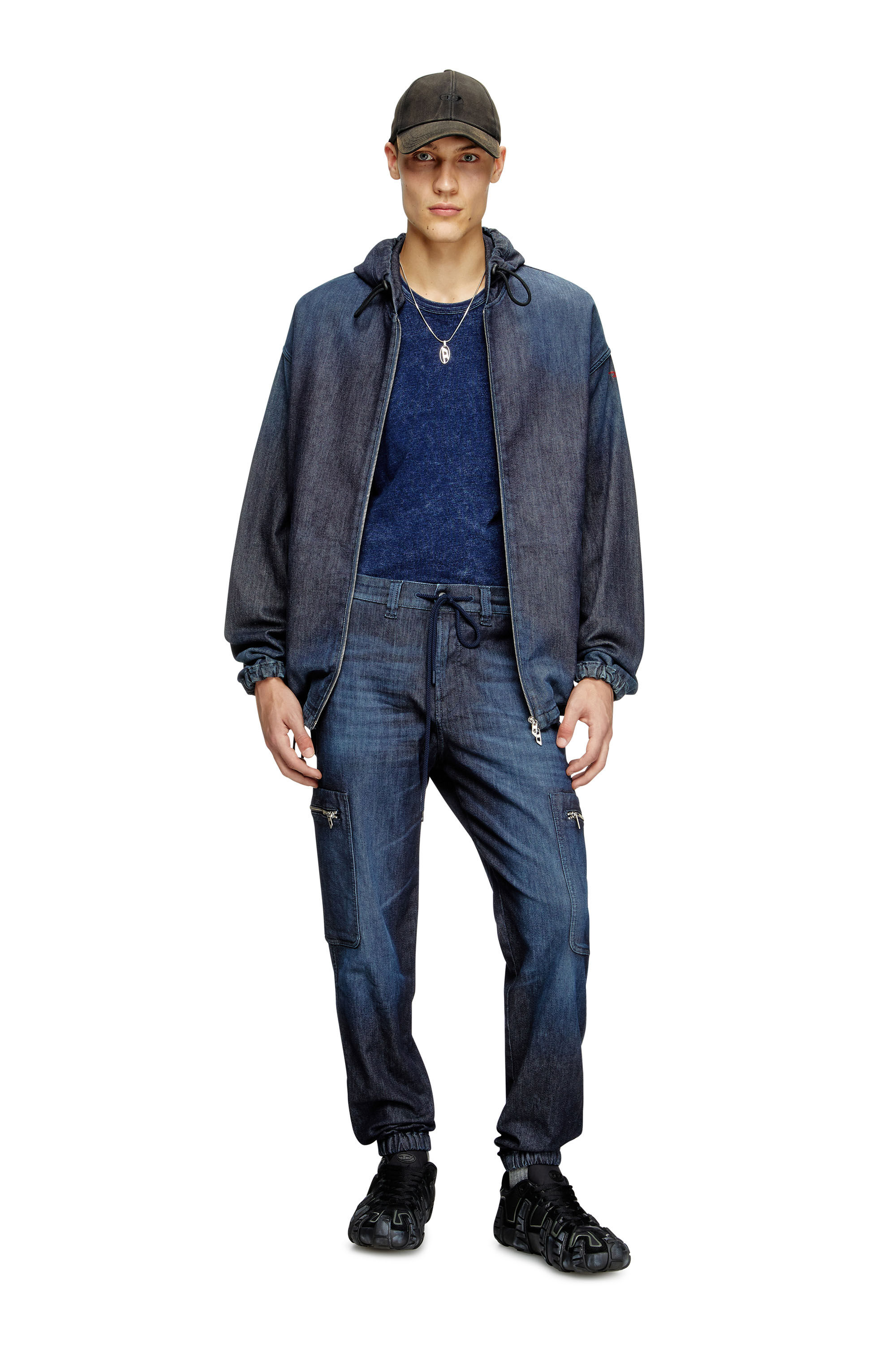 Diesel - Slim D-Lab JoggJeans® 09L11 Unisex, Blu Scuro - Image 1