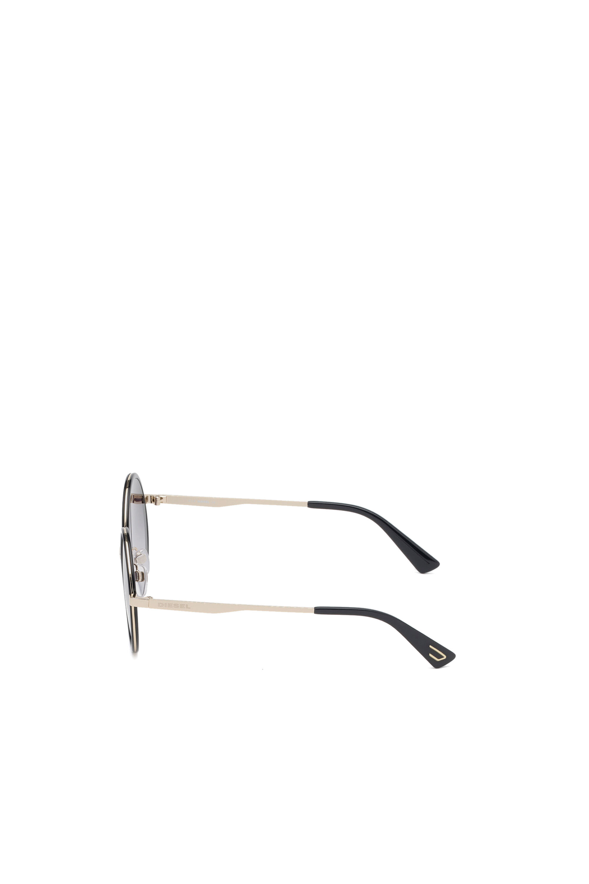 Diesel - DL0276, Occhiale  in acetato con forma arrotondata Donna in Nero - 4