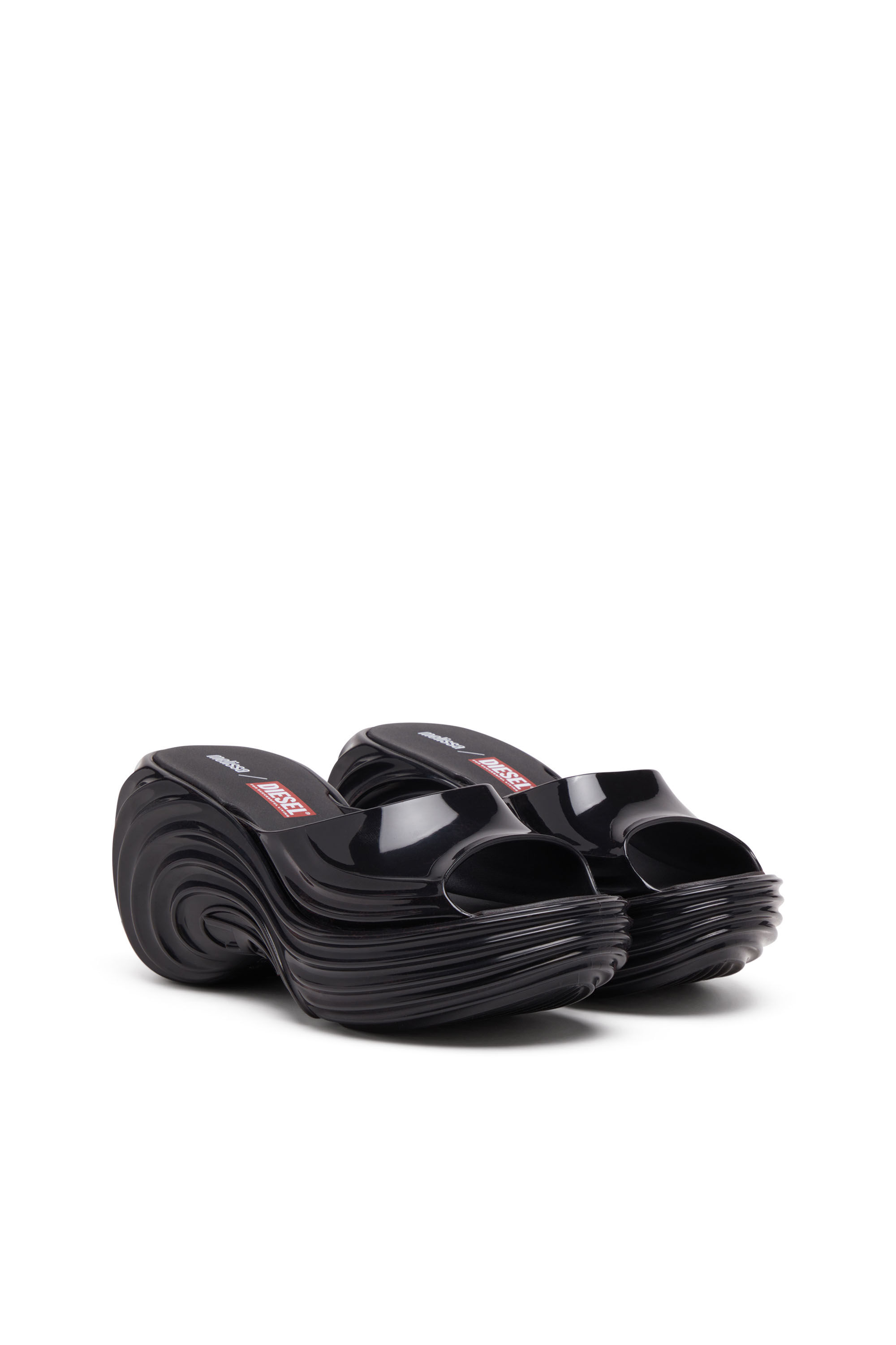 Diesel - MELISSA QUANTUM PLATFORM, Mule platform in Melflex&reg; Donna in Nero - 2