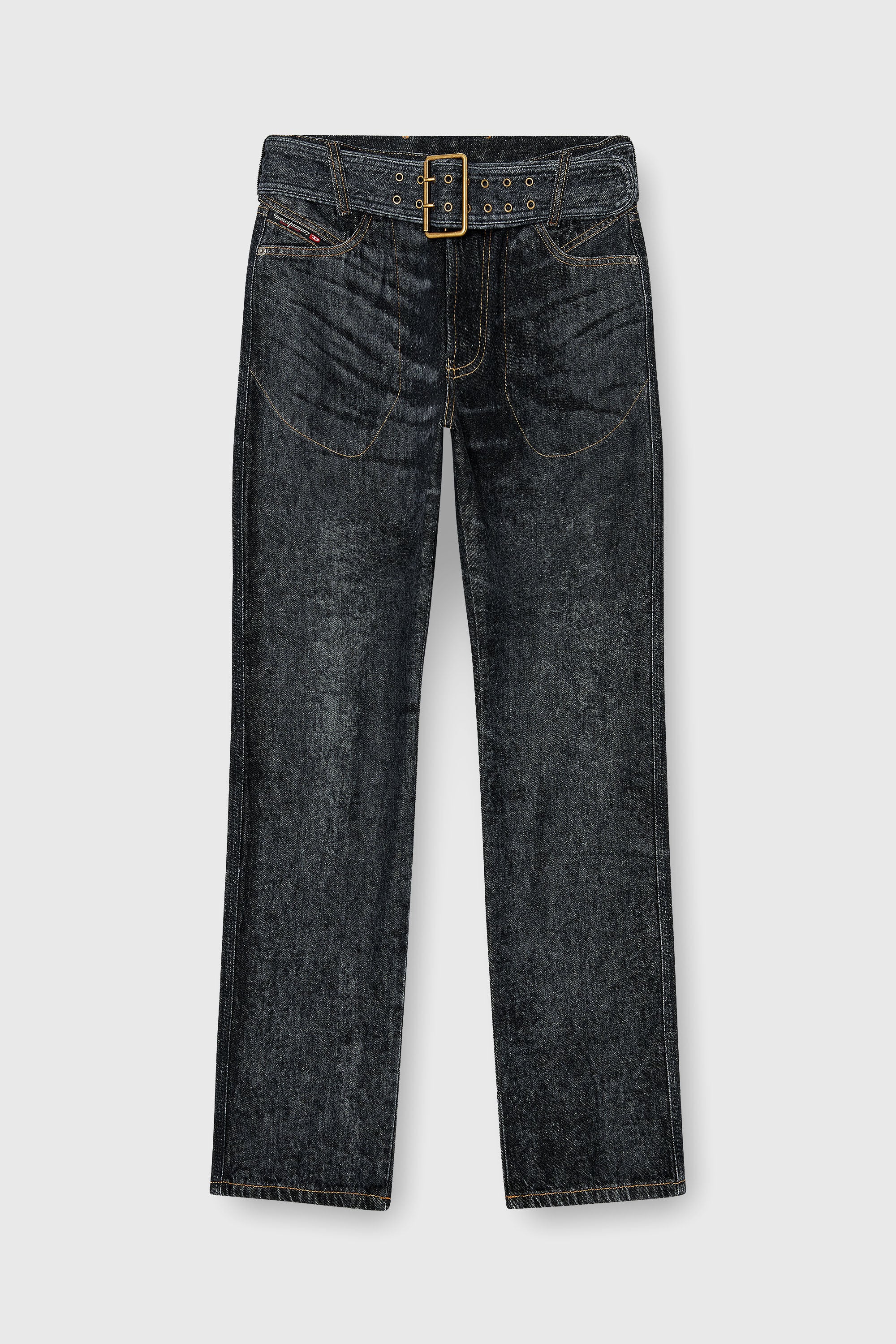 Diesel - Slim Jeans D-Villus 09Q24 Uomo, Nero/Grigio scuro - Image 6