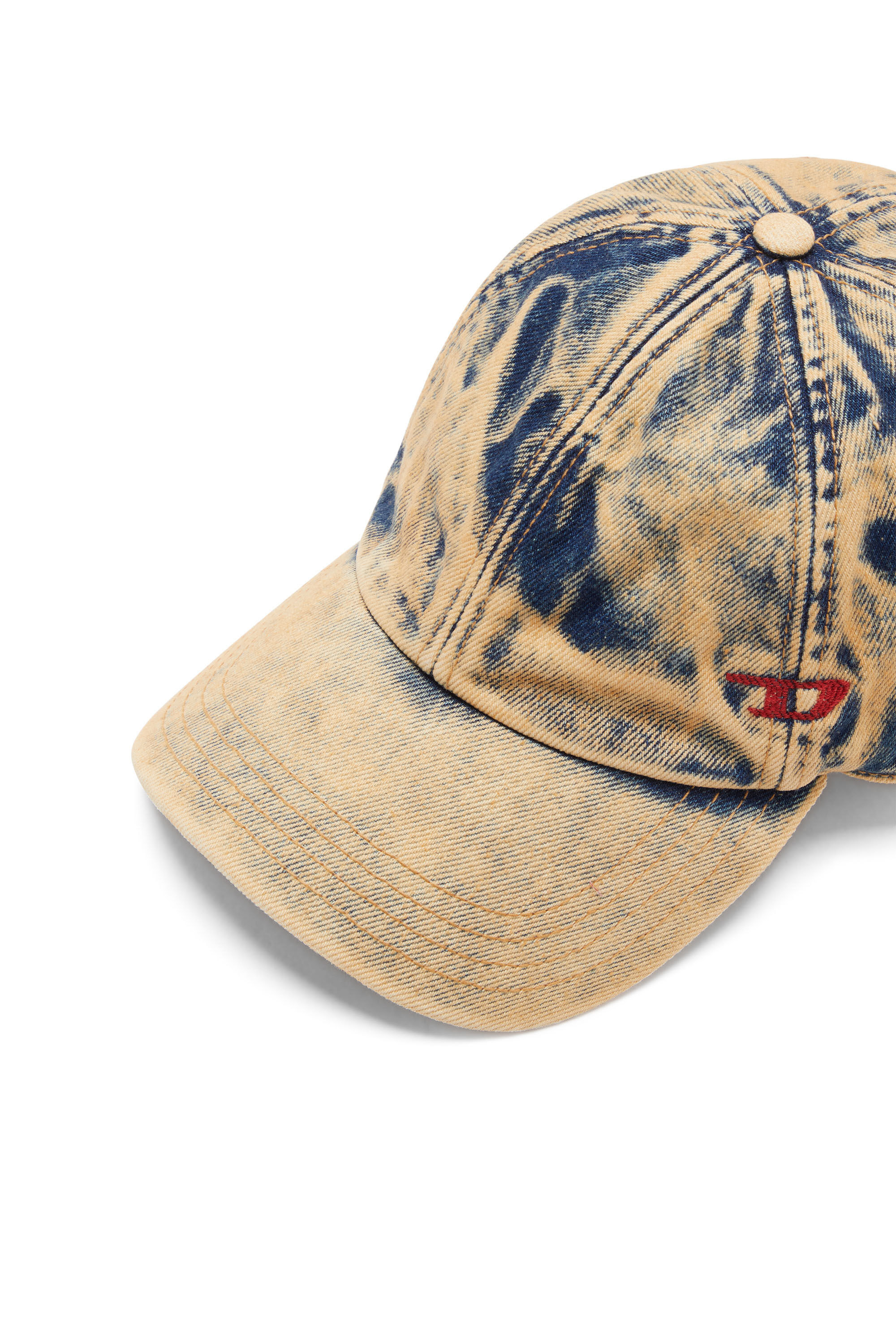 Diesel - C-SAB, Berretto da baseball in denim trattato Uomo in Multicolor - 3