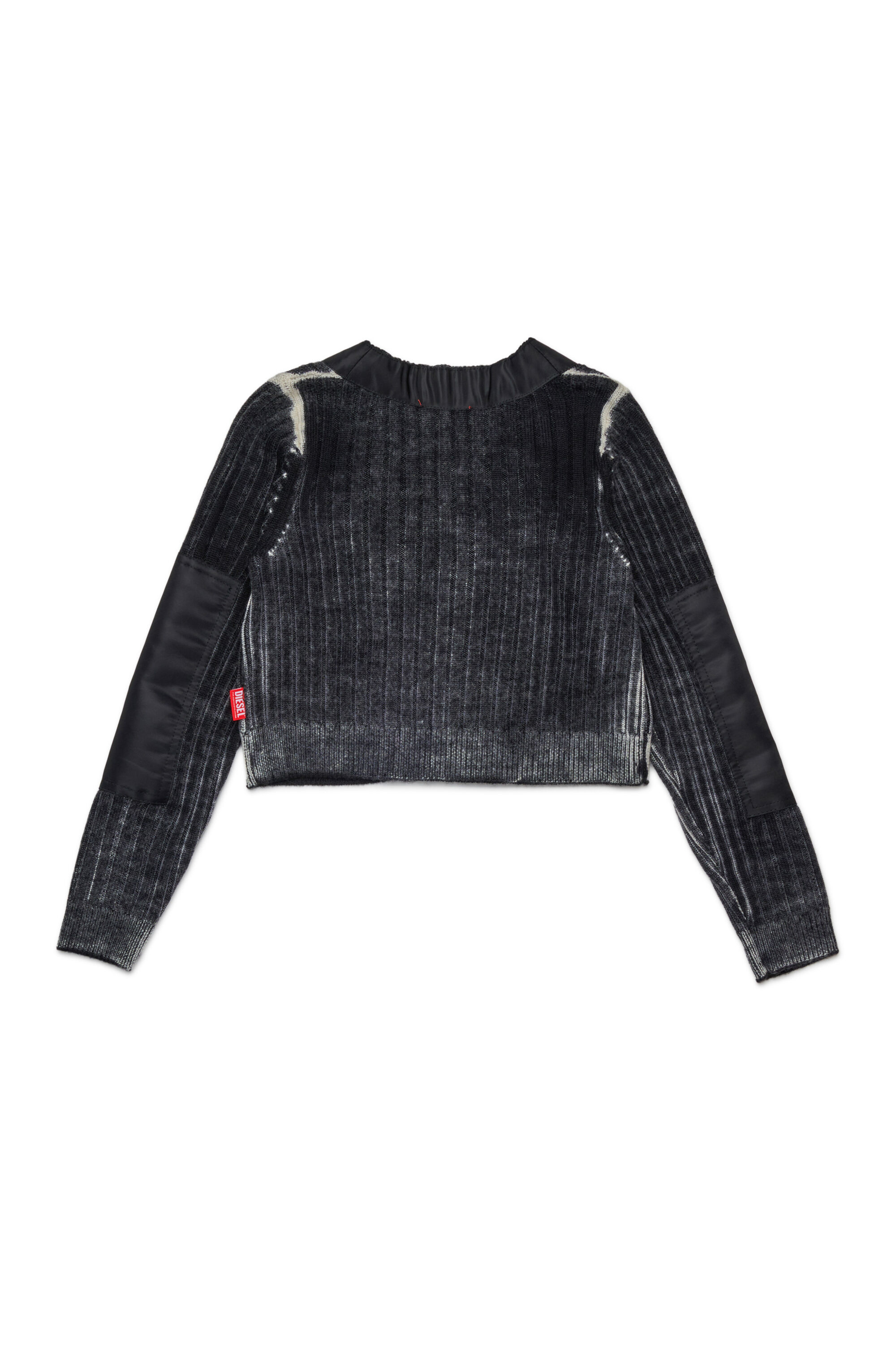 Diesel - KMASERA, Maglione in lana con zip frontale Donna in Nero - 2
