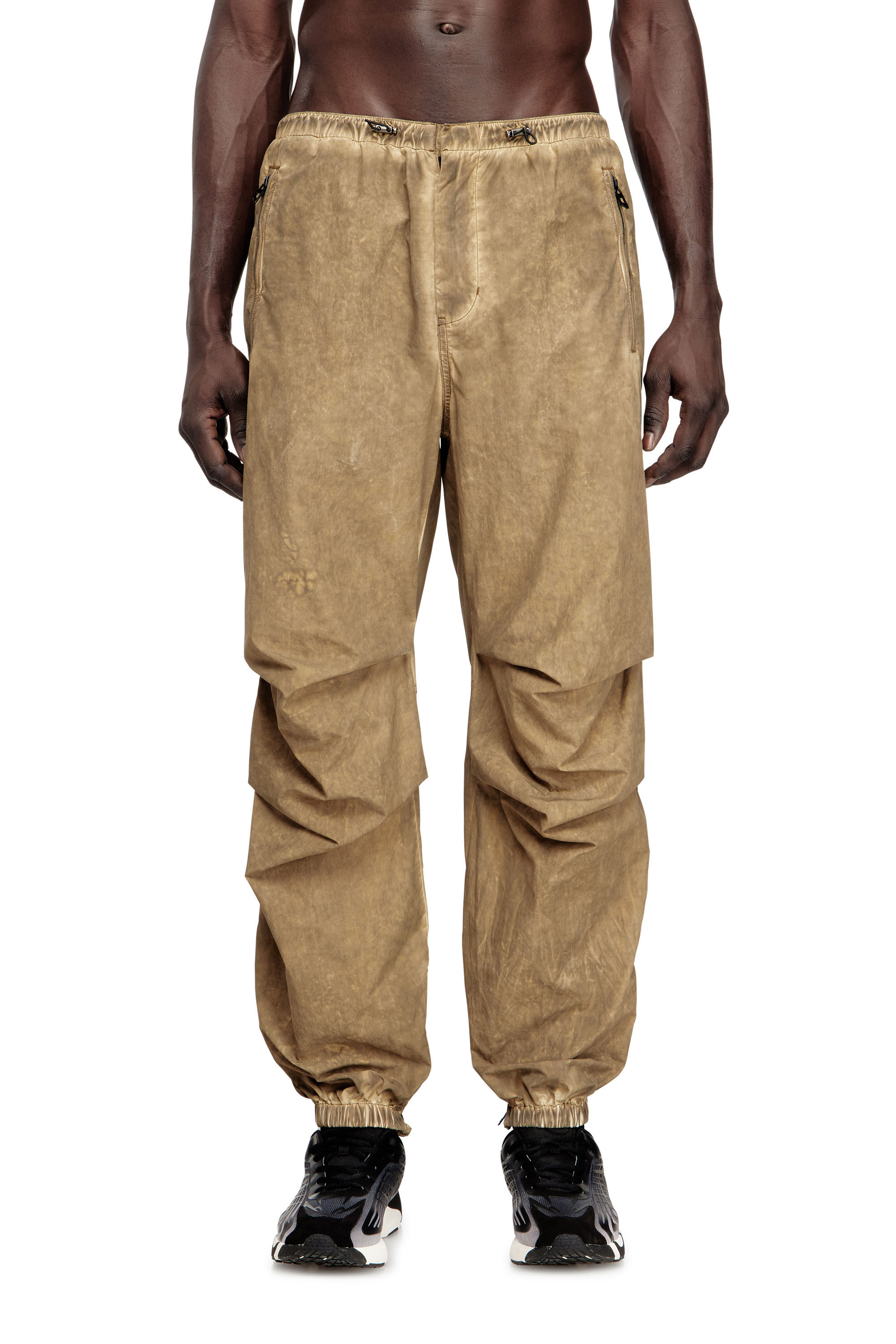 Diesel - P-STITCH-TREAT, Pantaloni cargo in Taslan effetto dirt Uomo in ToBeDefined - 3