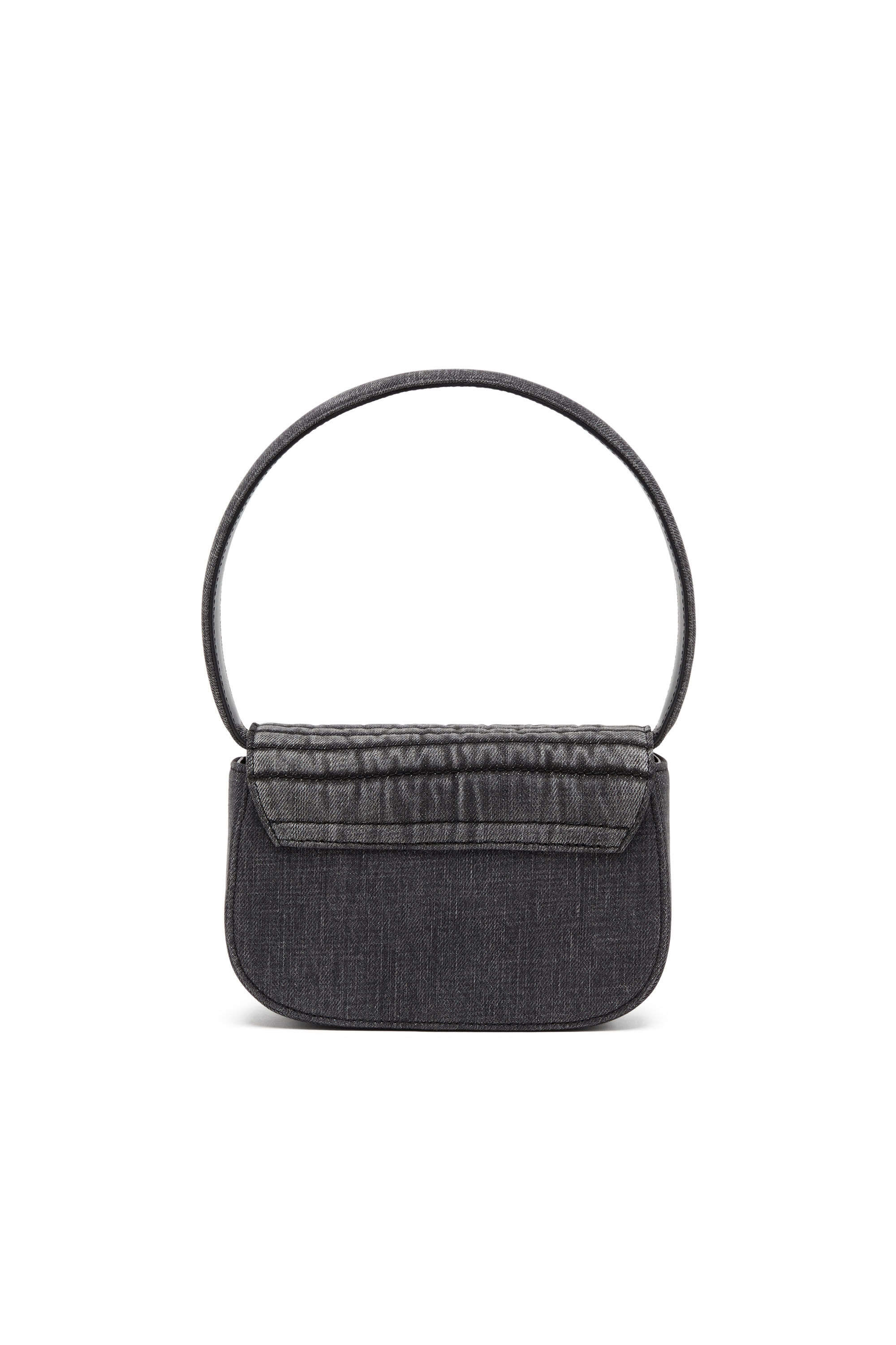 1DR Shoulder Bag Iconica borsa a spalla in denim imbottito Donna Nero Diesel