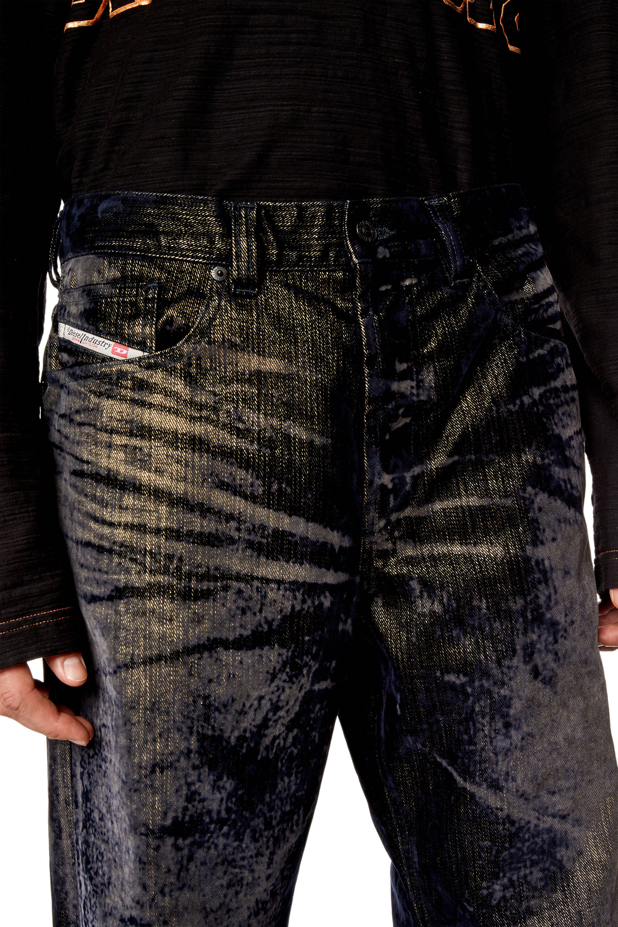 Diesel - Straight Jeans 2010 D-Macs 09I49, Nero/Grigio scuro - Image 5