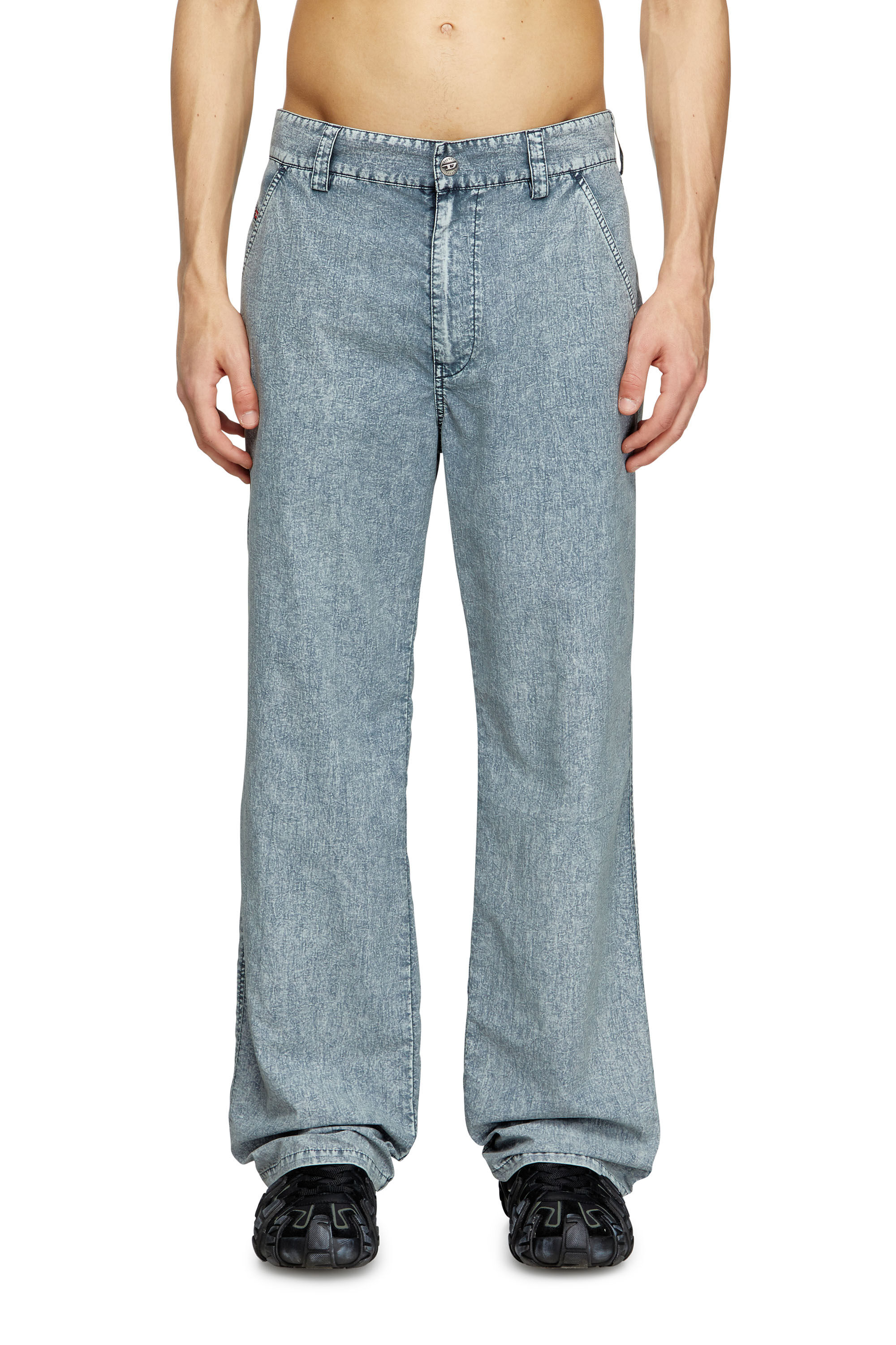 Diesel - P-HANTIK-CHINO, Pantaloni chino in nylon Taslan riciclato Uomo in Blu - 3