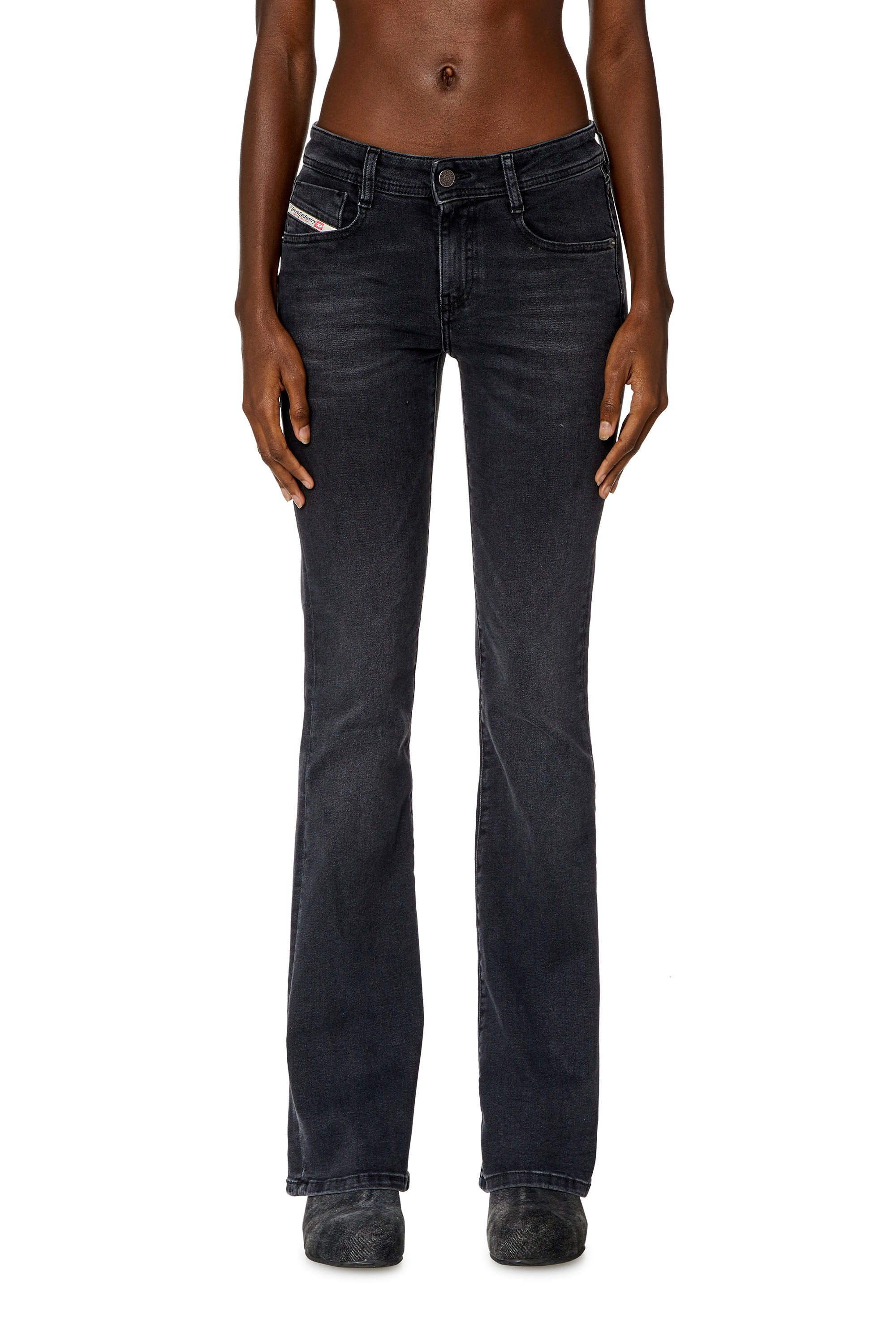 Jeans Donna Bootcut Nero Grigio scuro 1969 D Ebbey Diesel
