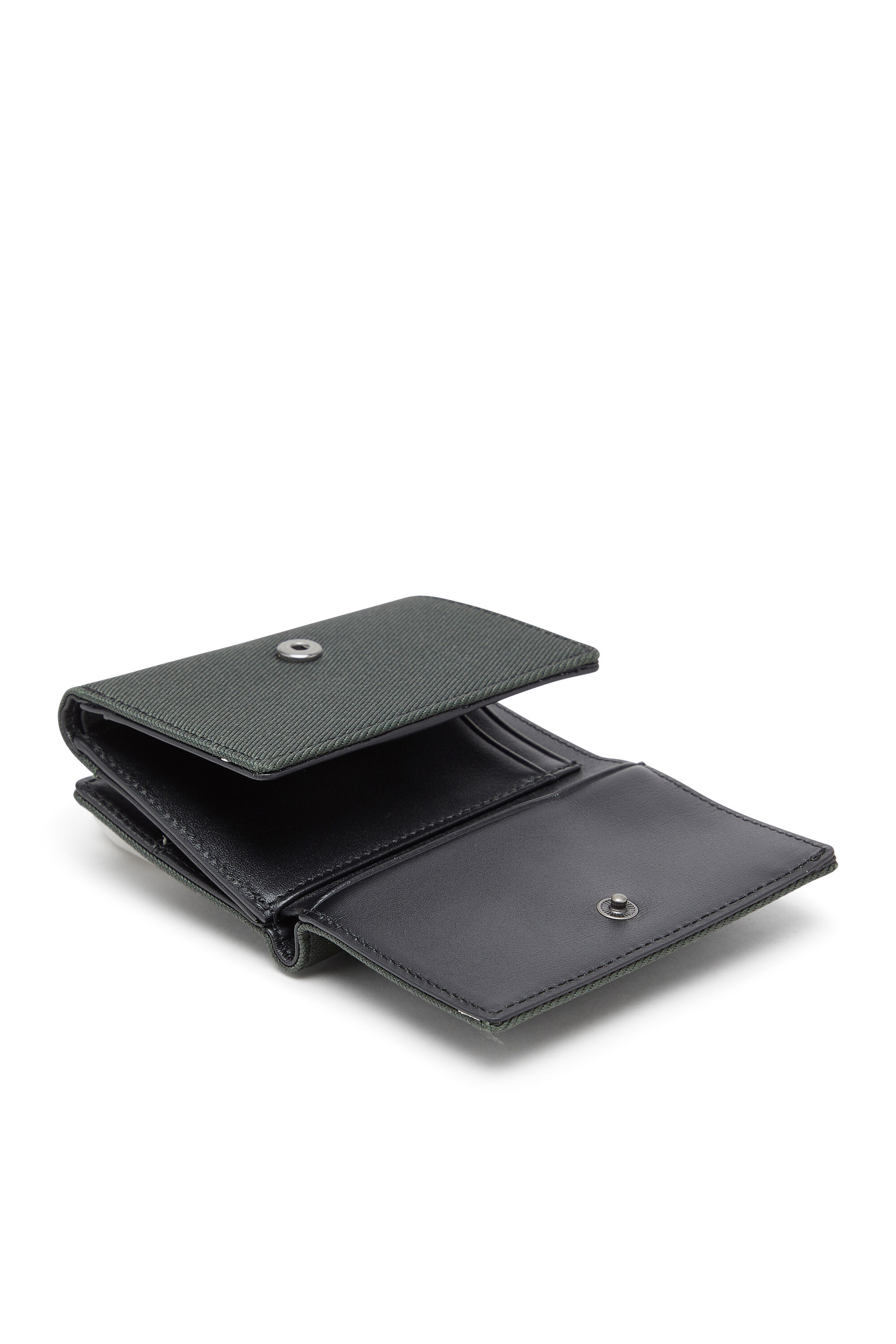 Diesel - D-PACK TRI FOLD COIN 3D, Portamonete con patch in rilievo Uomo in Verde - 4