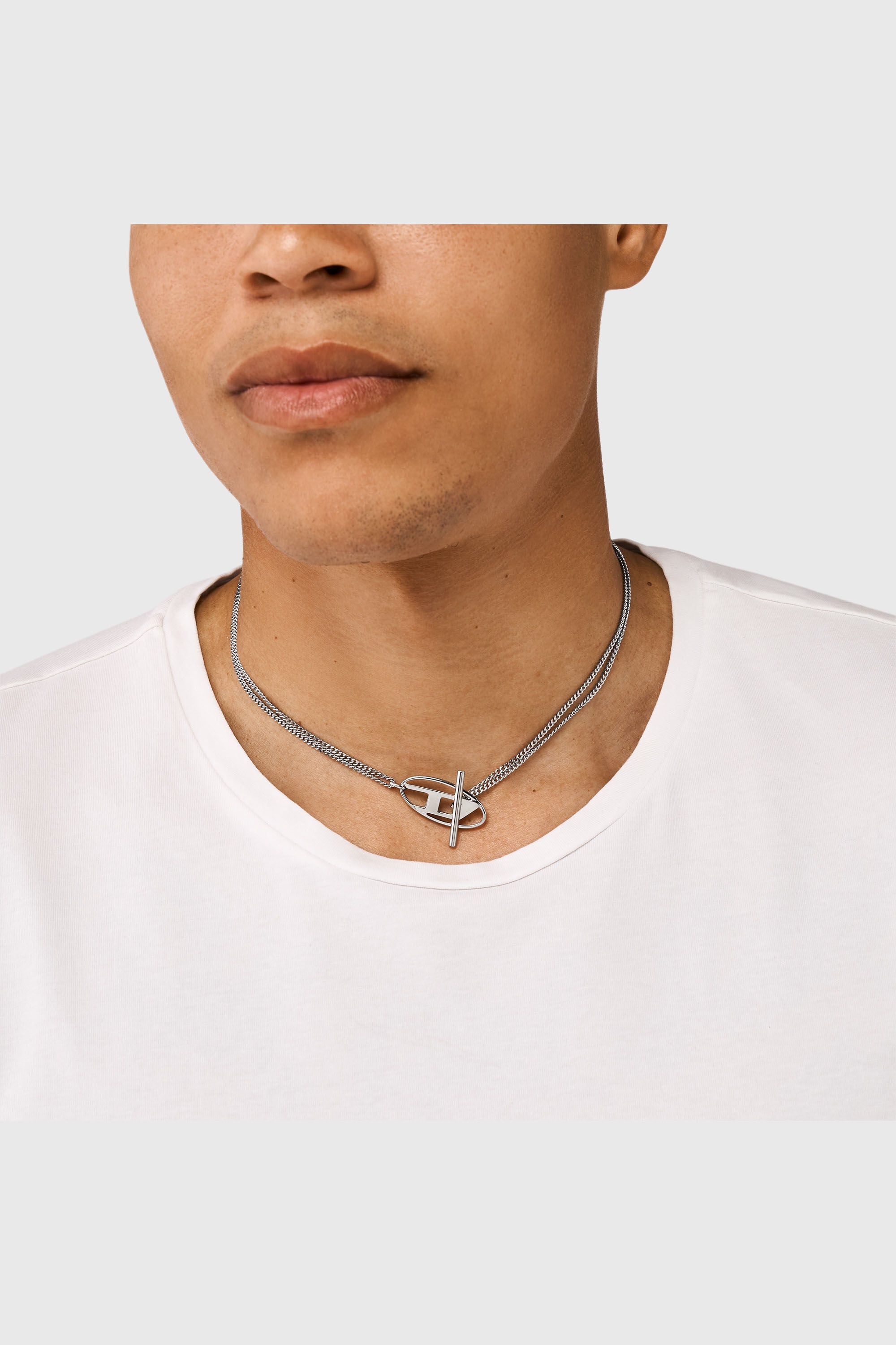 Diesel - DX1534040, Collana a catena in acciaio inossidabile Unisex in Argento - 4