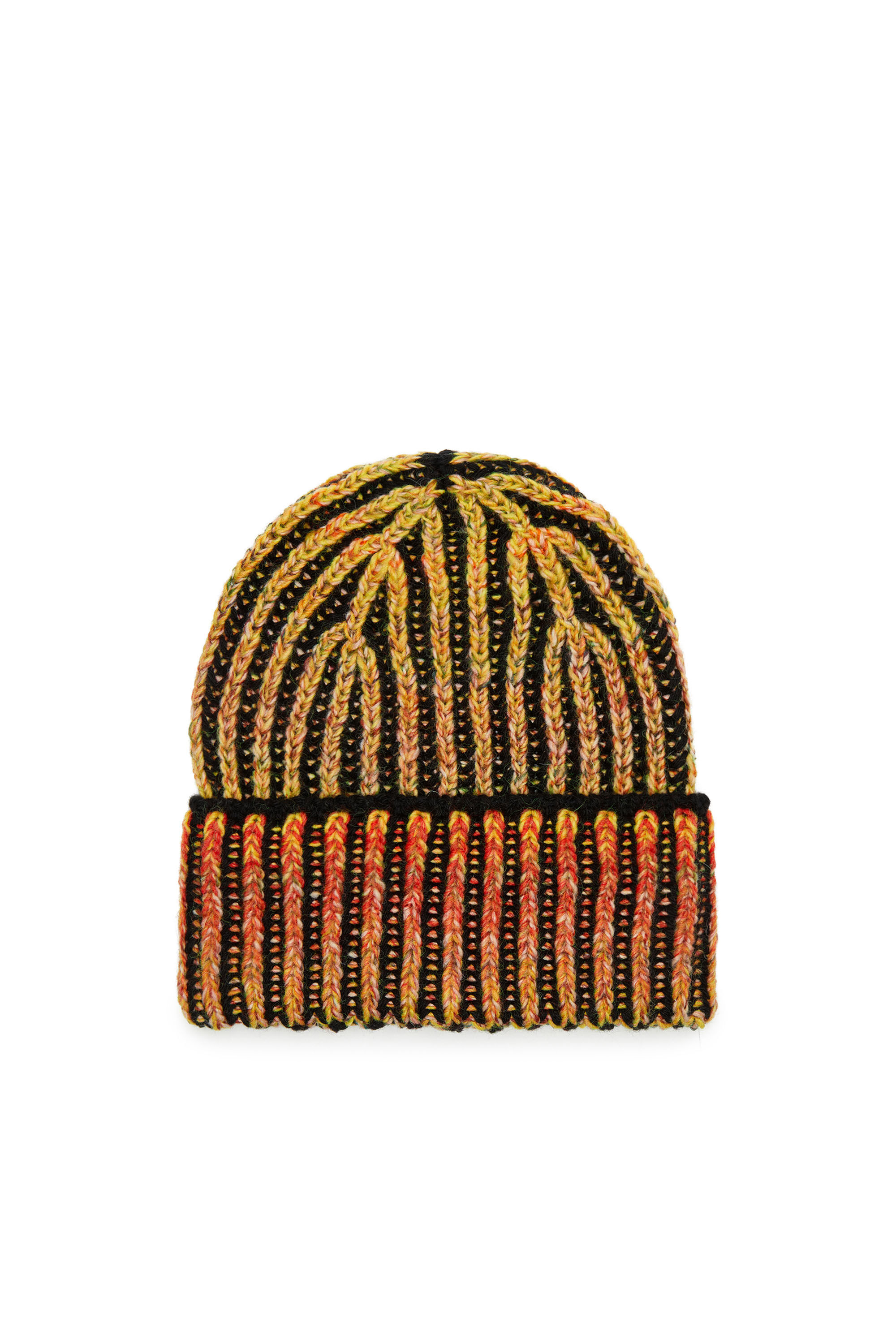 超格安一点 Beanie a coste con righe fluo dégradé Donna | Multicolor 帽子