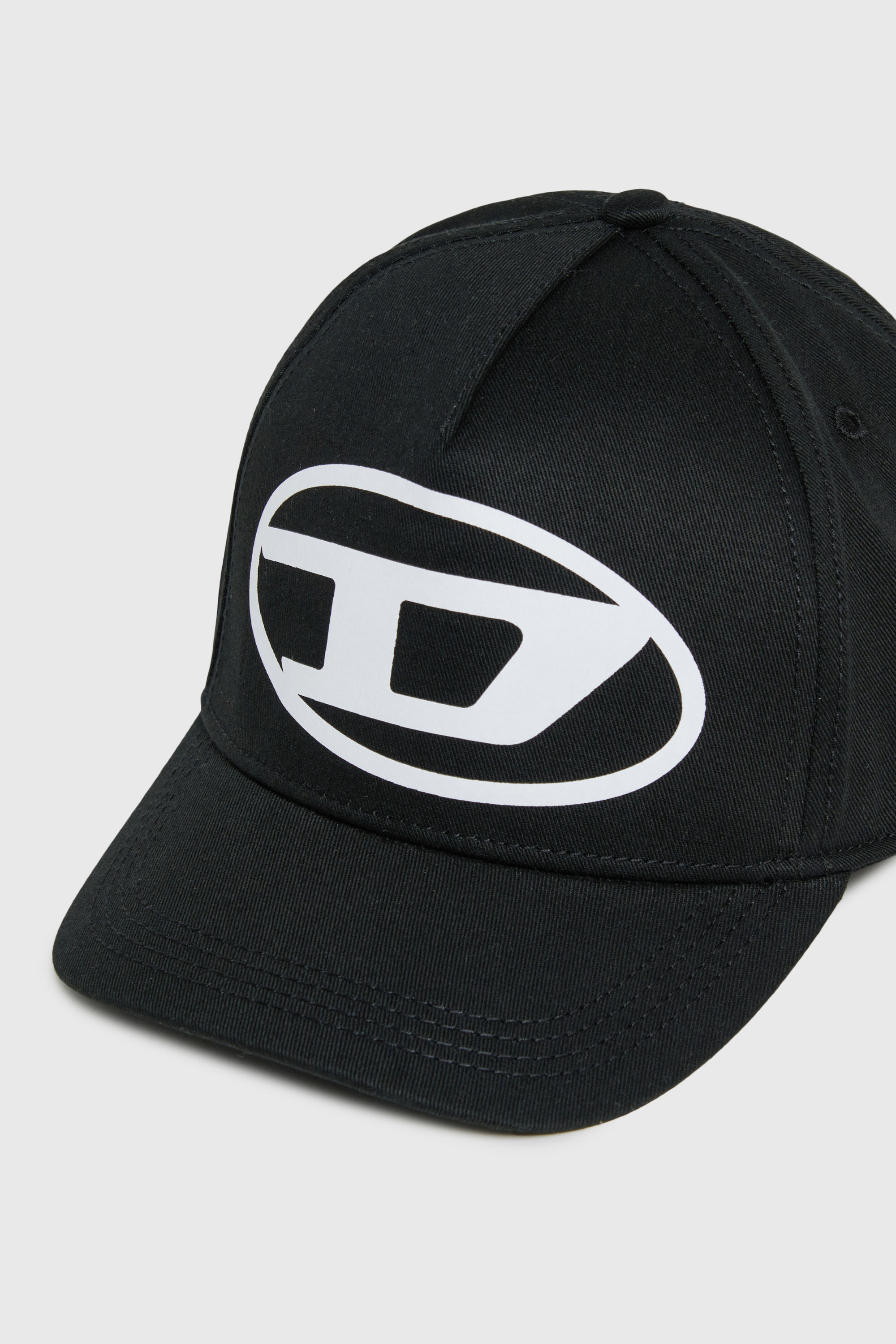 Diesel - FLIMO, Cappellino da baseball con stampa Oval D logo Uomo in Nero - 3