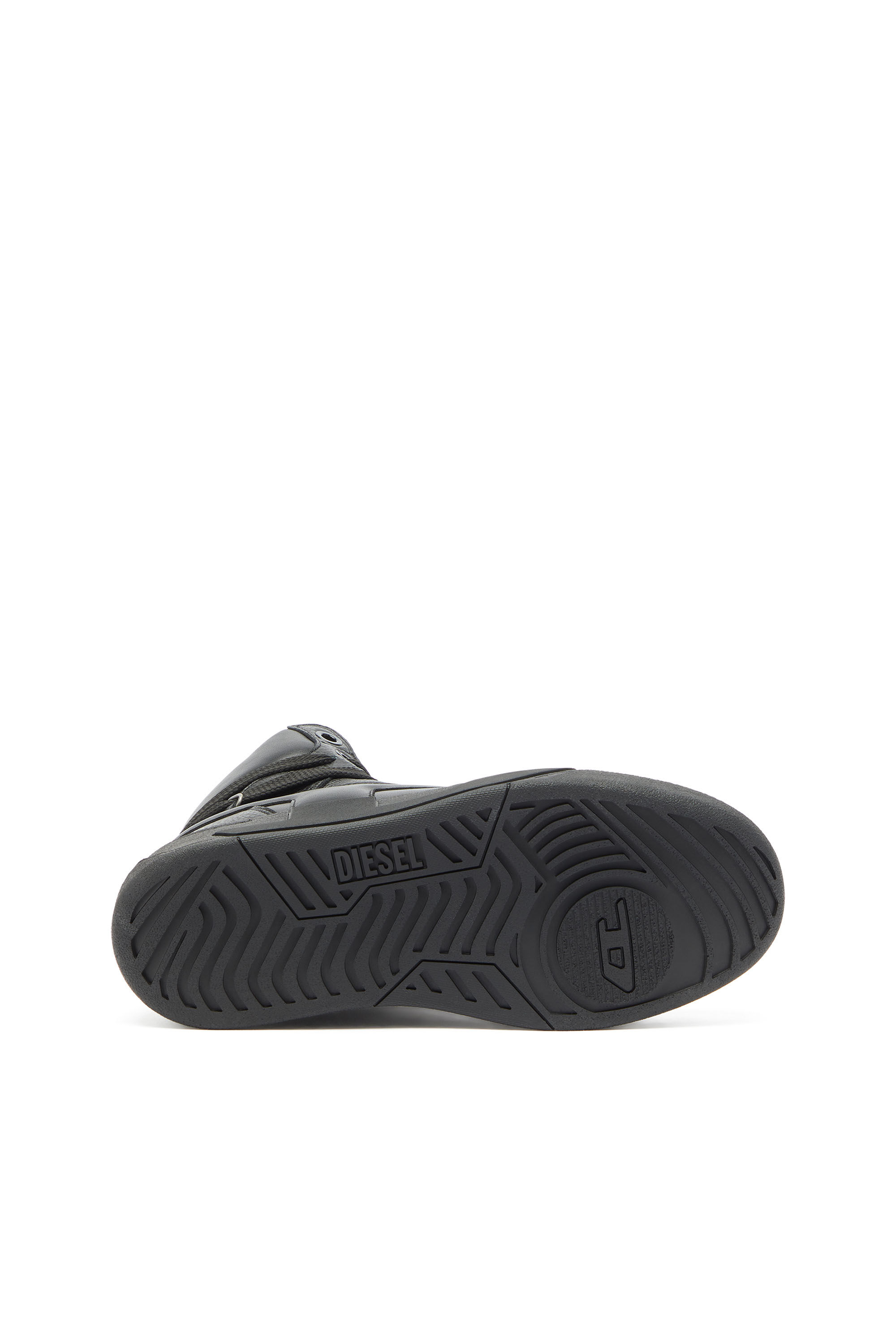Diesel - S-D-OLLIE MID, S-D-Ollie - Sneakers alte in pelle con D logo Uomo in Nero - 5