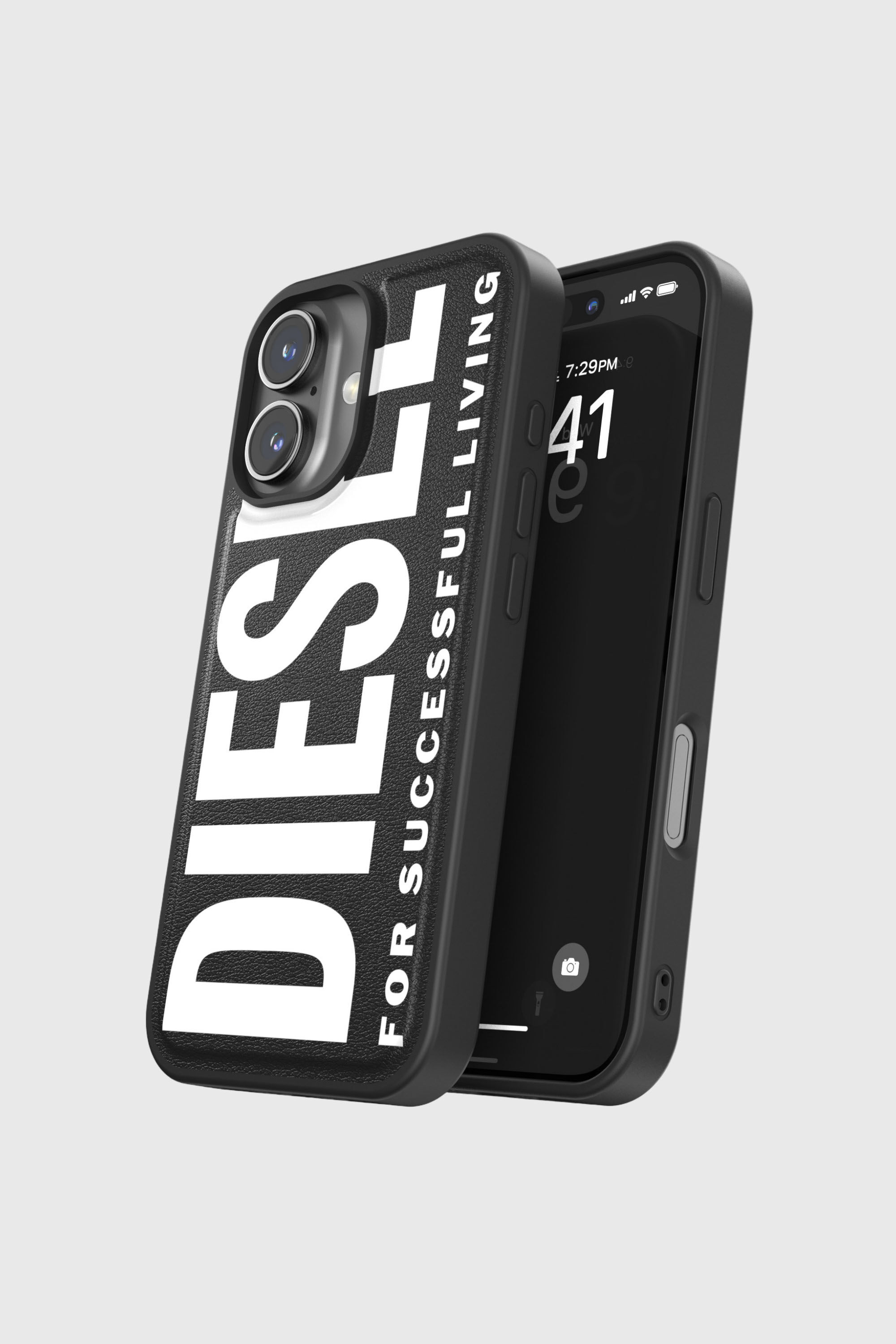 Diesel - 60127 MOULDED CASE, Cover sagomata con Magsafe per iP 16 Unisex in Nero - 4