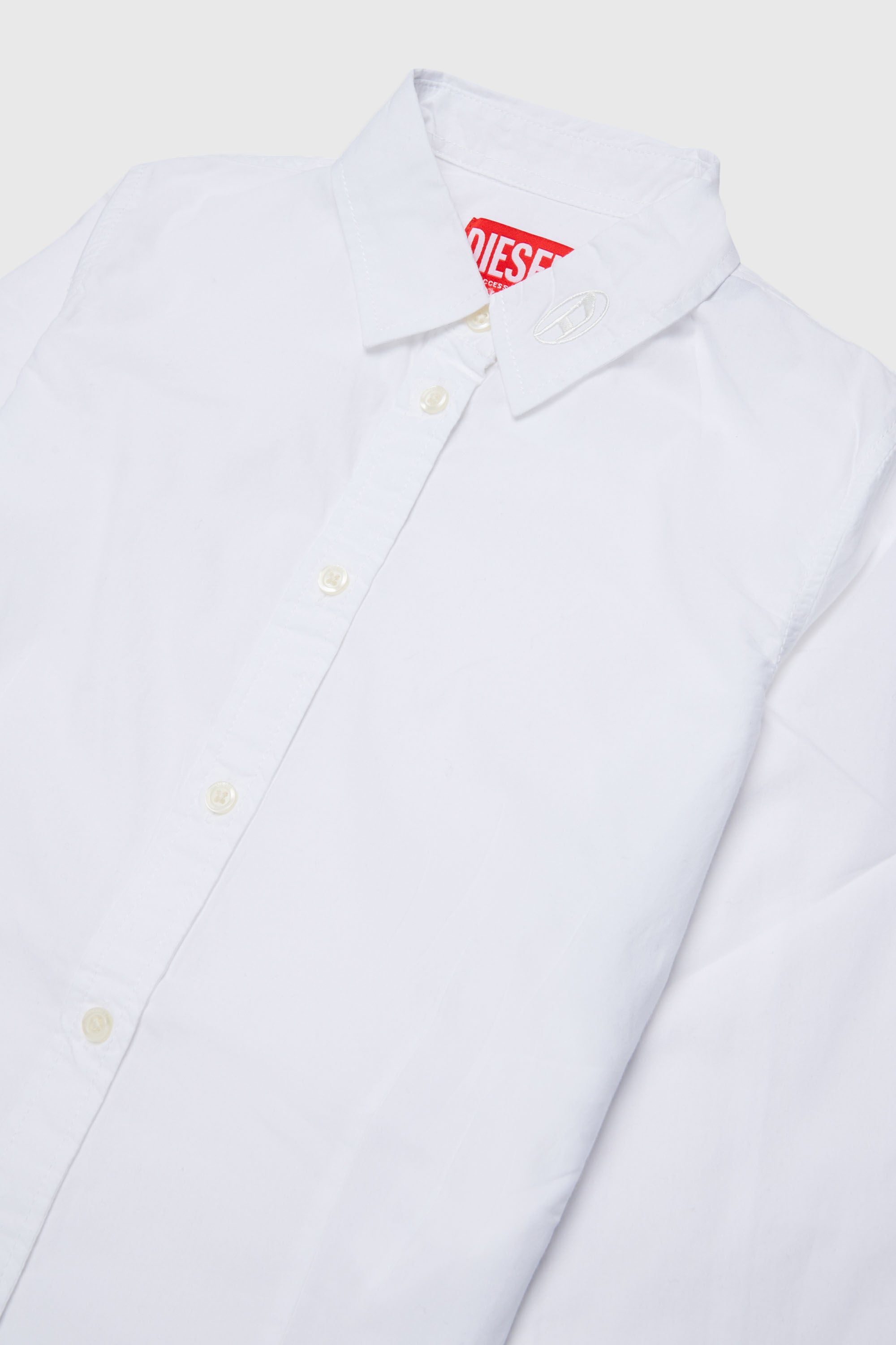 Diesel - CLAIRE, Camicia in cotone con collo Oval D Donna in Bianco - 3
