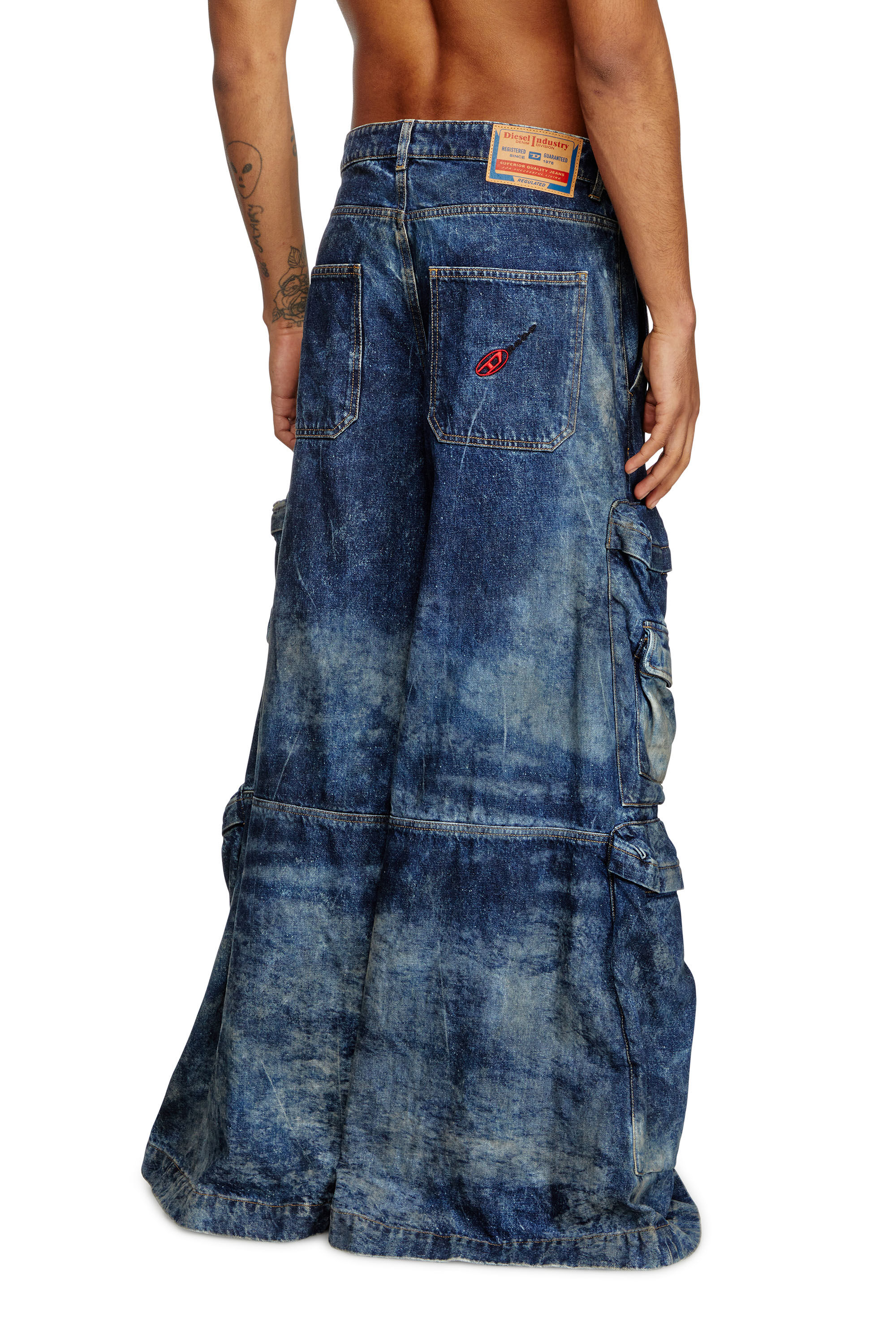 Diesel - Relaxed Jeans D-Giappo 0DBCW Unisex, Blu Scuro - Image 4