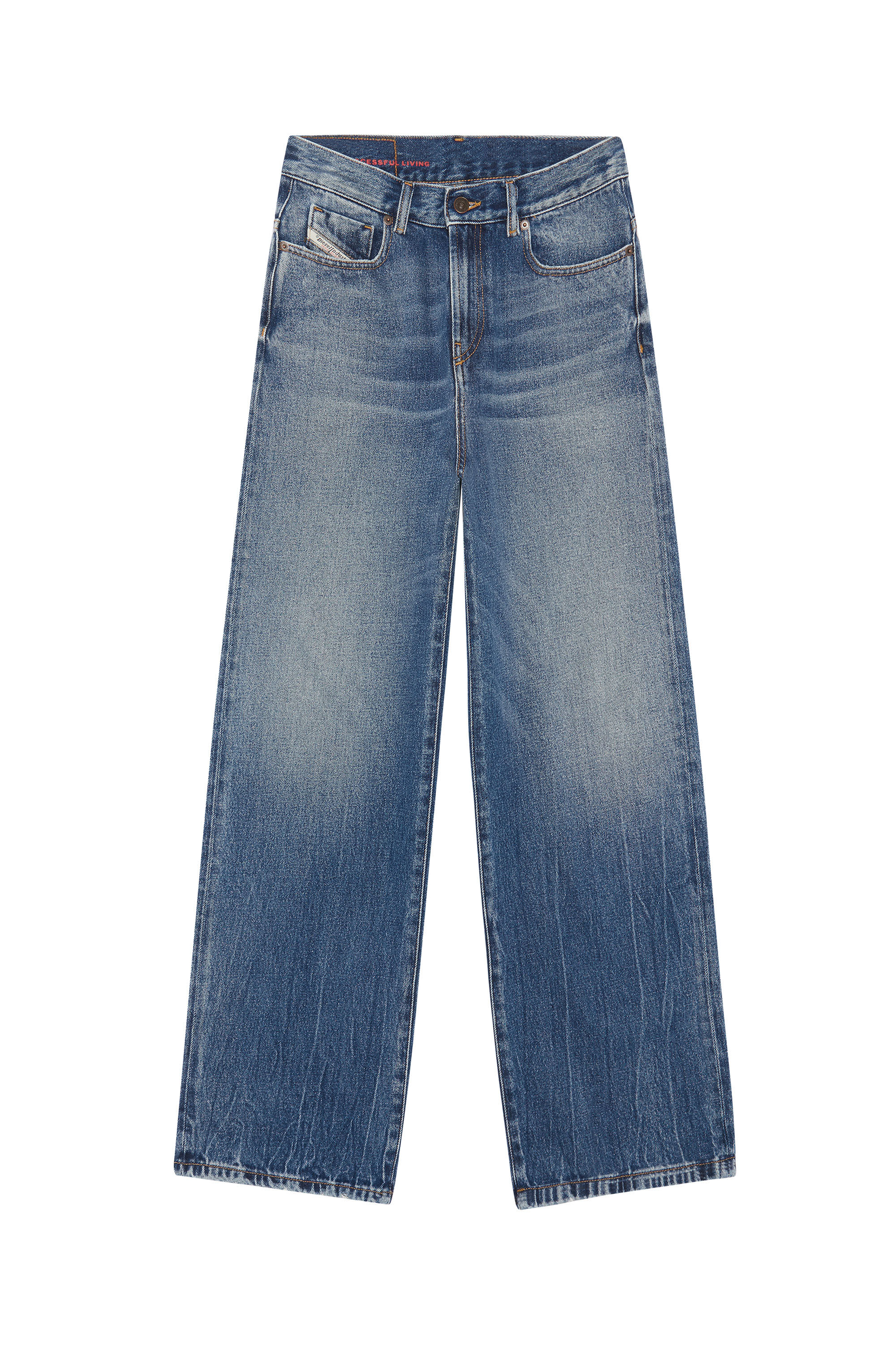 Diesel - 2000 09E03 Bootcut and Flare Jeans, Blu medio - Image 2