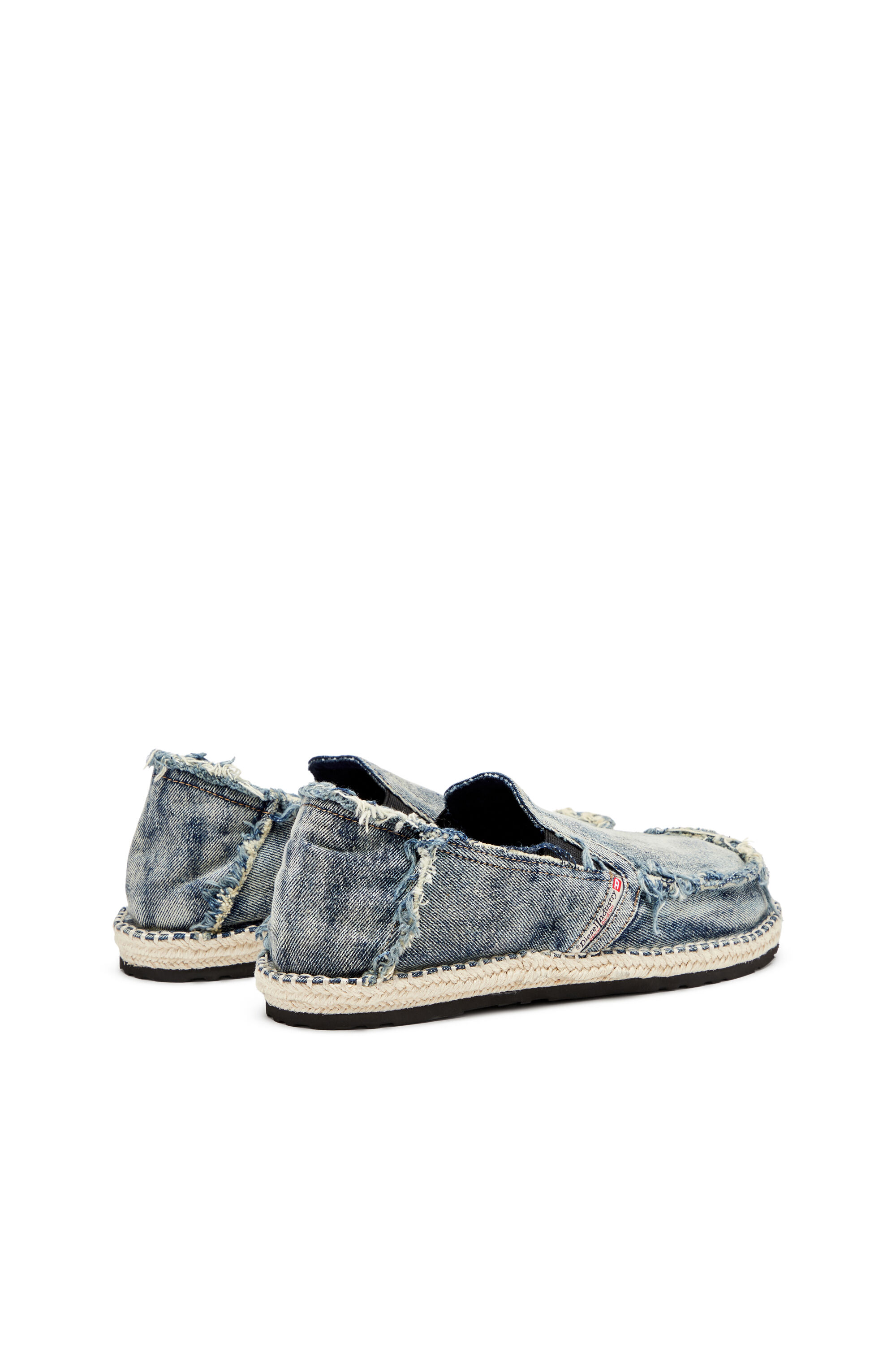 Diesel - D-LUKAS ESP, D-Lukas-Mocassini espadrilles in denim distressed Uomo in Blu - 3