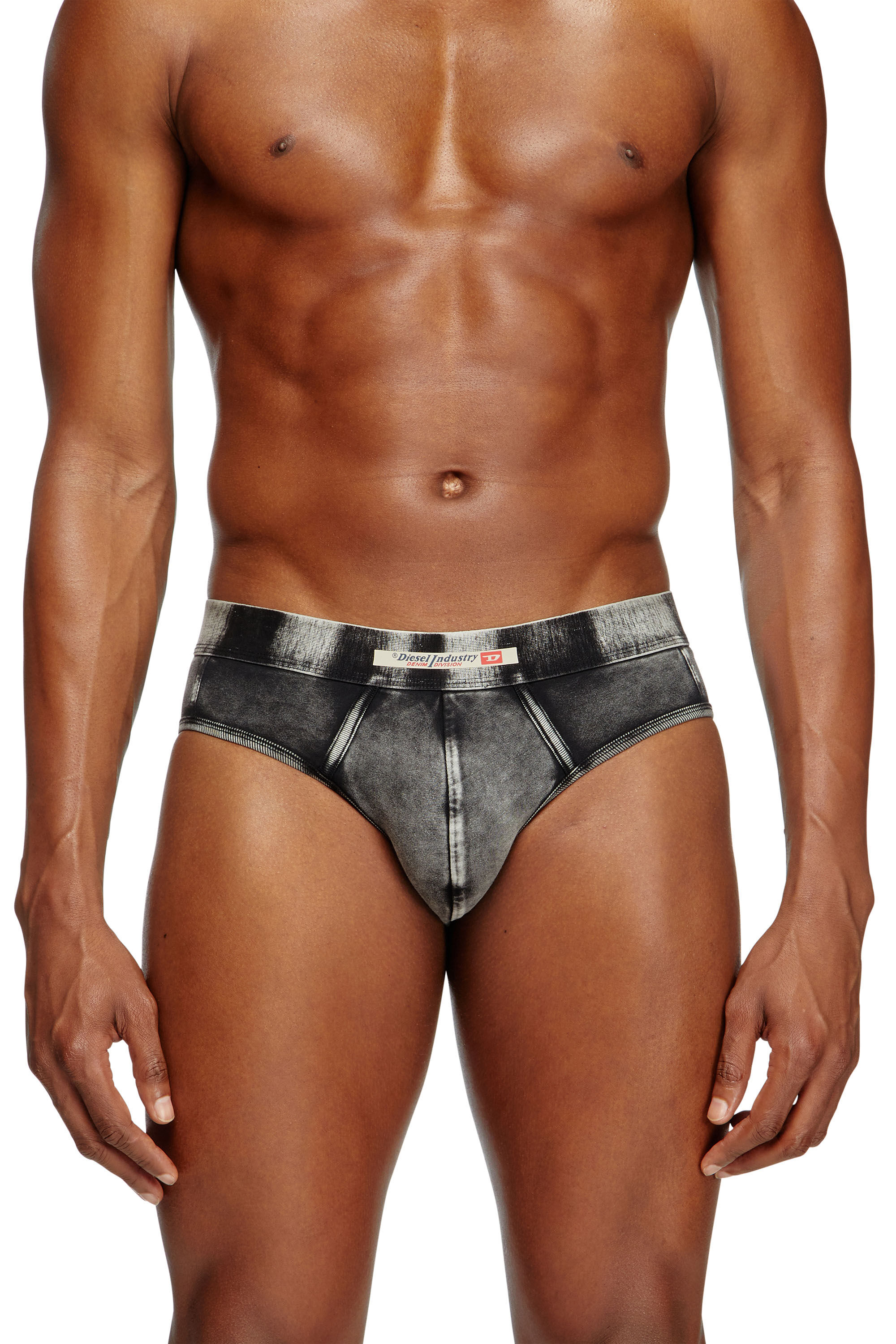 Diesel - ANDRE-DNM, Slip effetto denim Uomo in Nero - 3