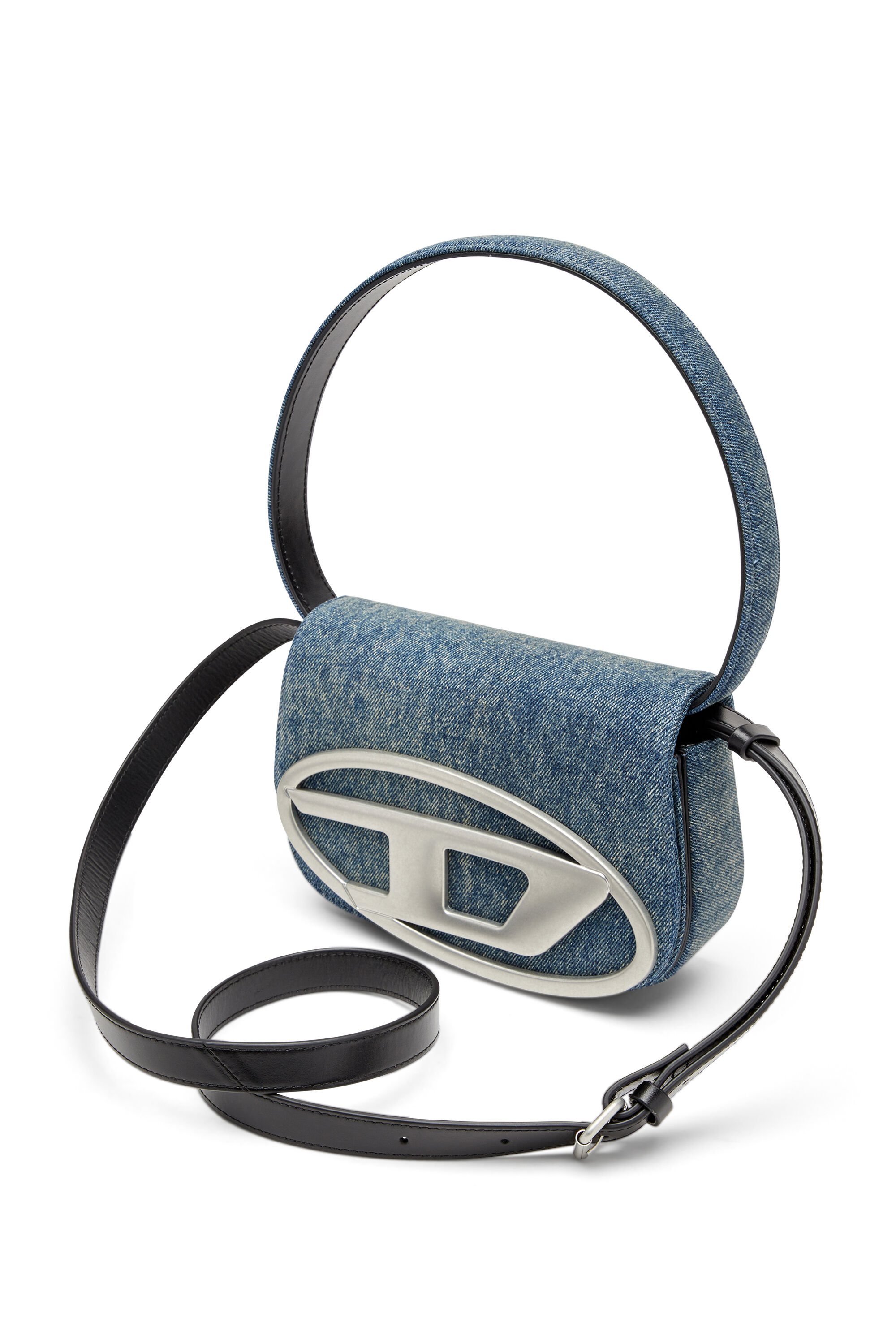 Diesel - 1DR, 1DR-Iconica borsa a spalla in denim solarizzato Donna in Blu - 2