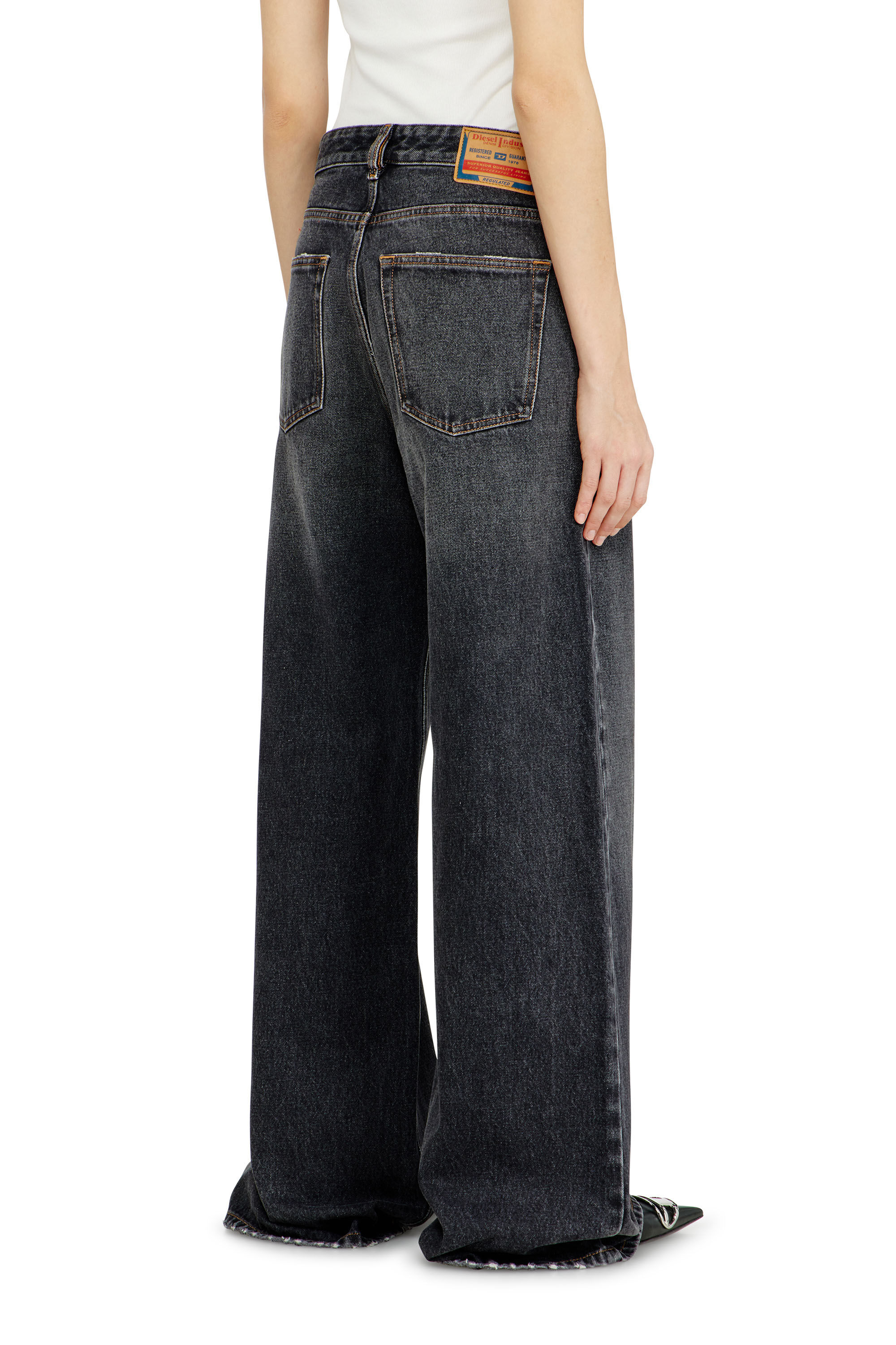 Diesel - Relaxed Jeans 1996 D-Sire 007F6 Unisex, Nero/Grigio scuro - Image 5