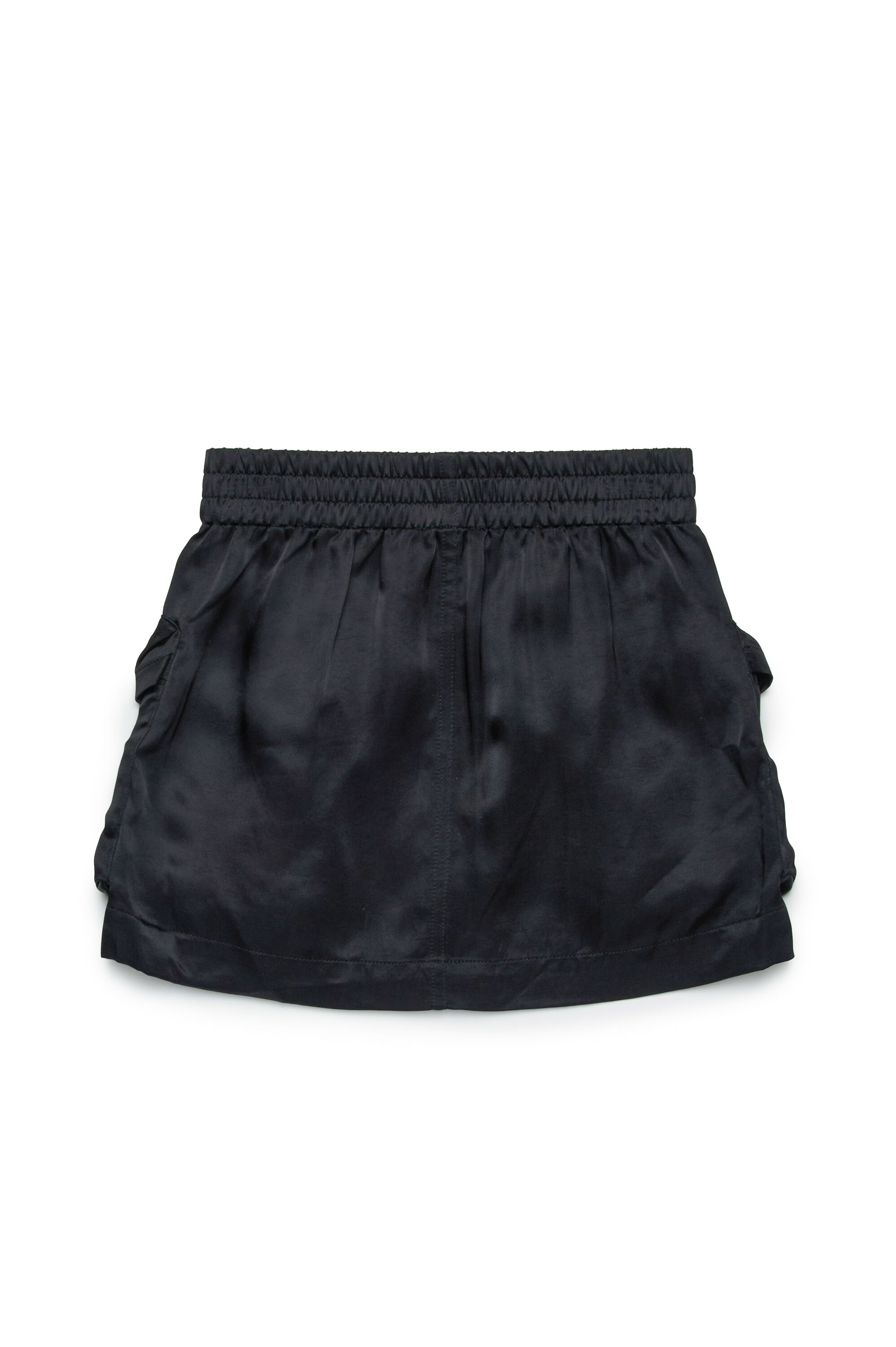 Diesel - GOMIRTYS, Gonna cargo lucida Donna in Nero - 2