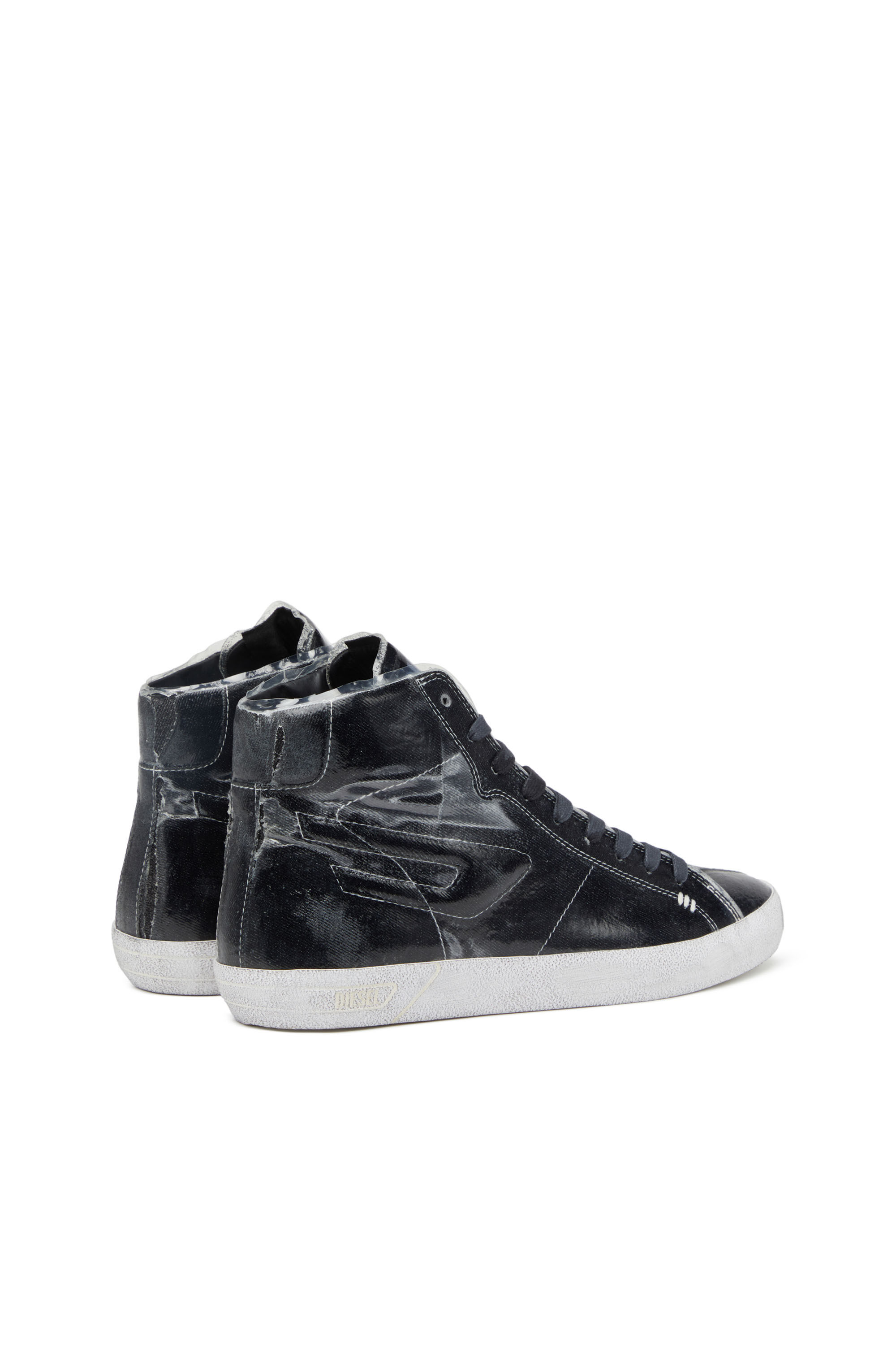 Diesel - S-LEROJI MID, S-Leroji Mid - Sneaker high-top in canvas e TPU Uomo in Nero - 3
