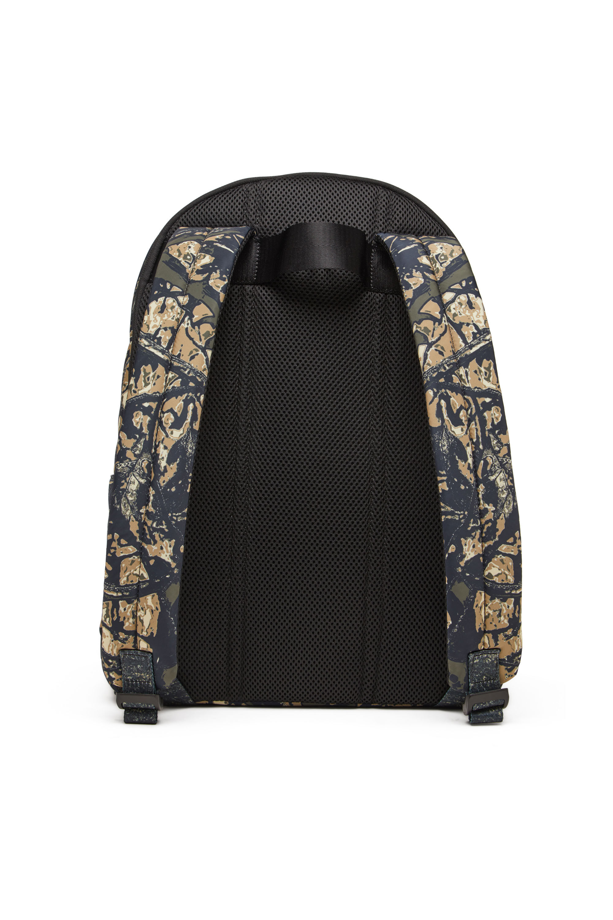 Diesel - D-PACK BACKPACK X, D-Pack-Zaino in tessuto stampa camouflage Uomo in Verde - 4