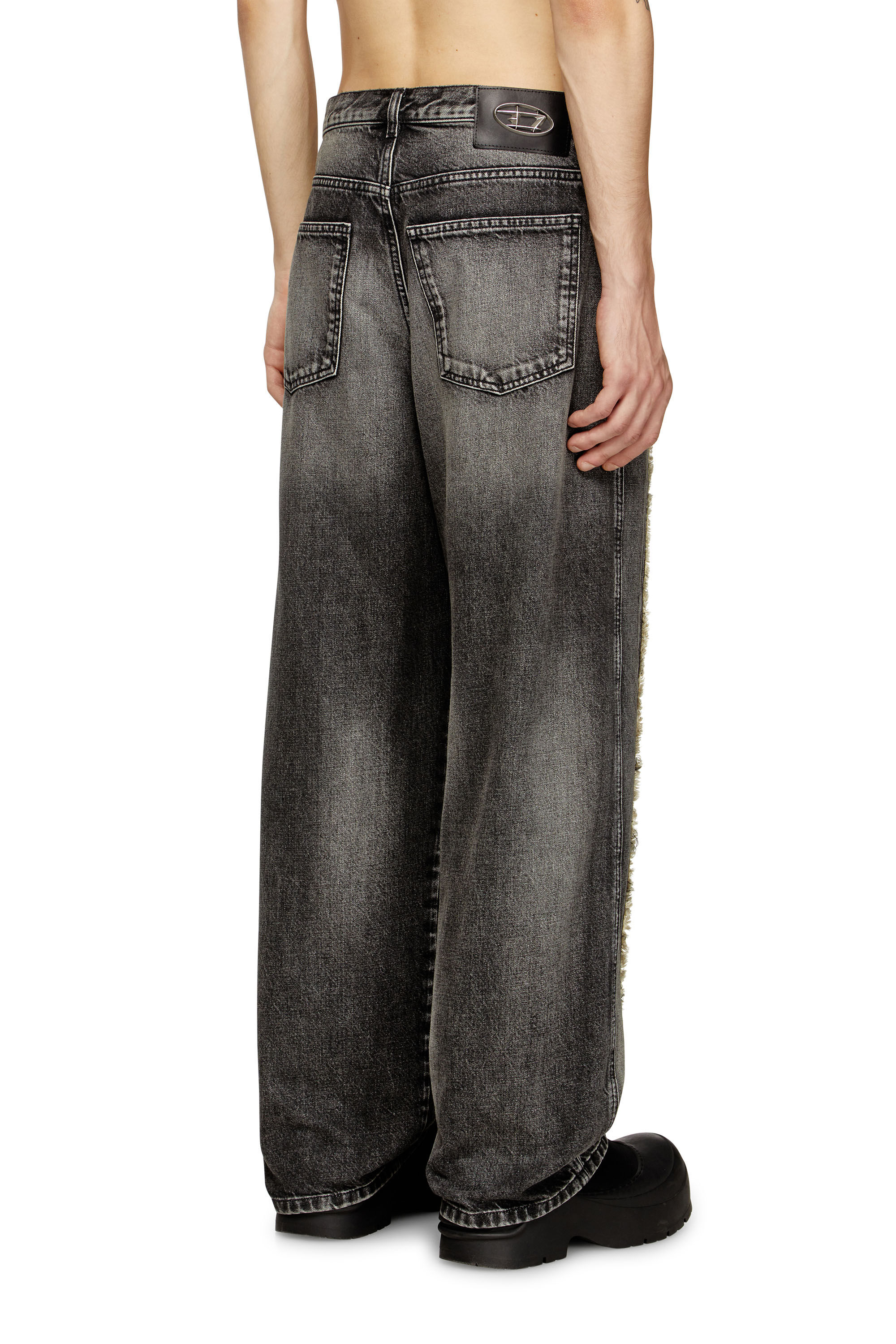 Diesel - Straight Jeans D-ThugClub 0BEBT Unisex, Nero/Grigio scuro - Image 4