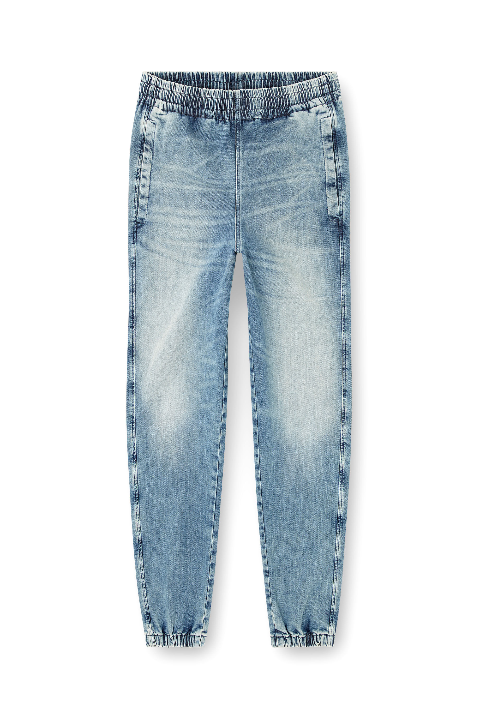 Diesel - Slim D-Labb Track denim 09M32 Unisex, Blu Chiaro - Image 2