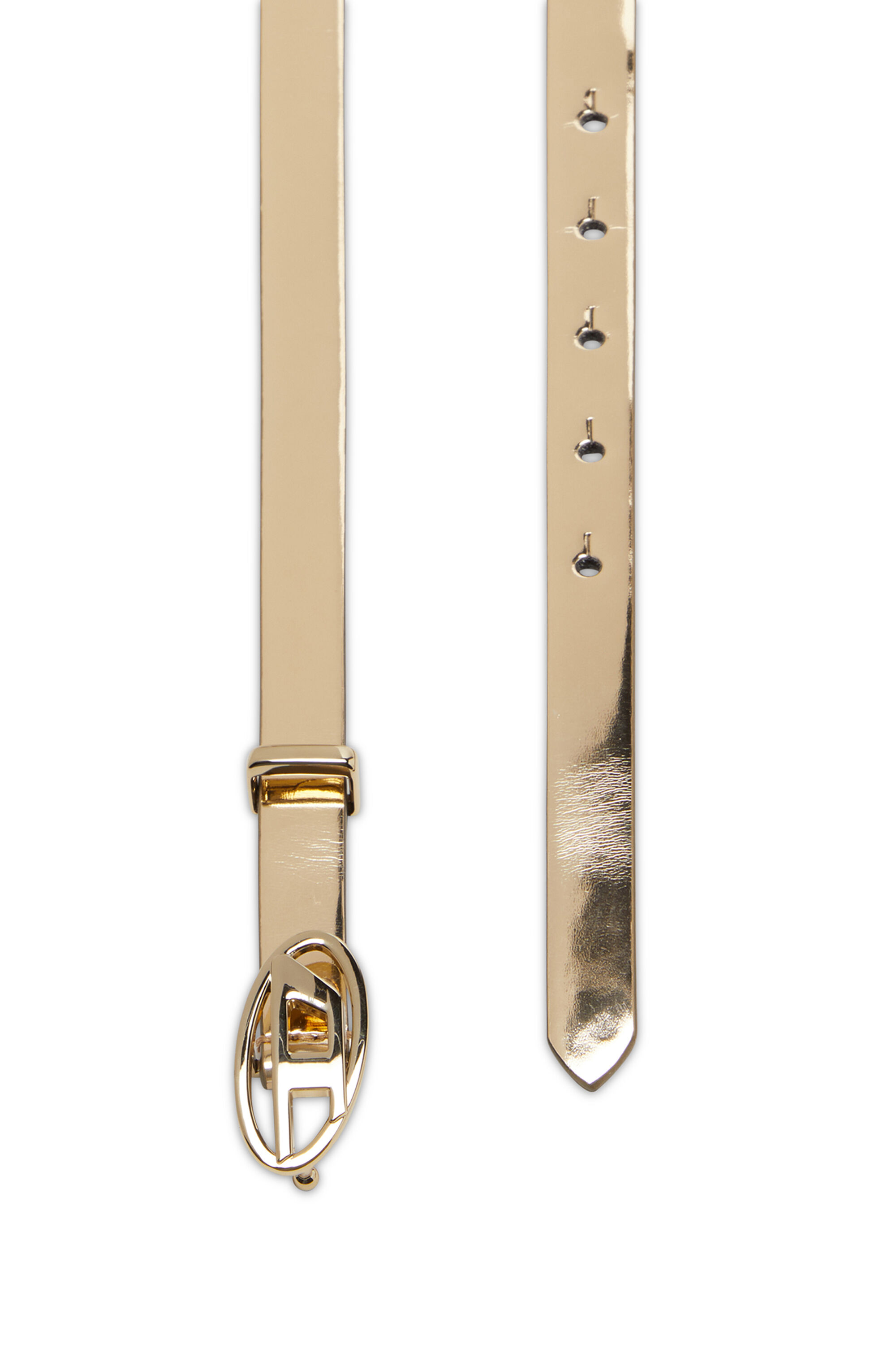 Initlove – Cintura Sottile Donna In Pelle PU Con Fibbia Dorata – Regolabile (Larghezza 1,4 Cm)