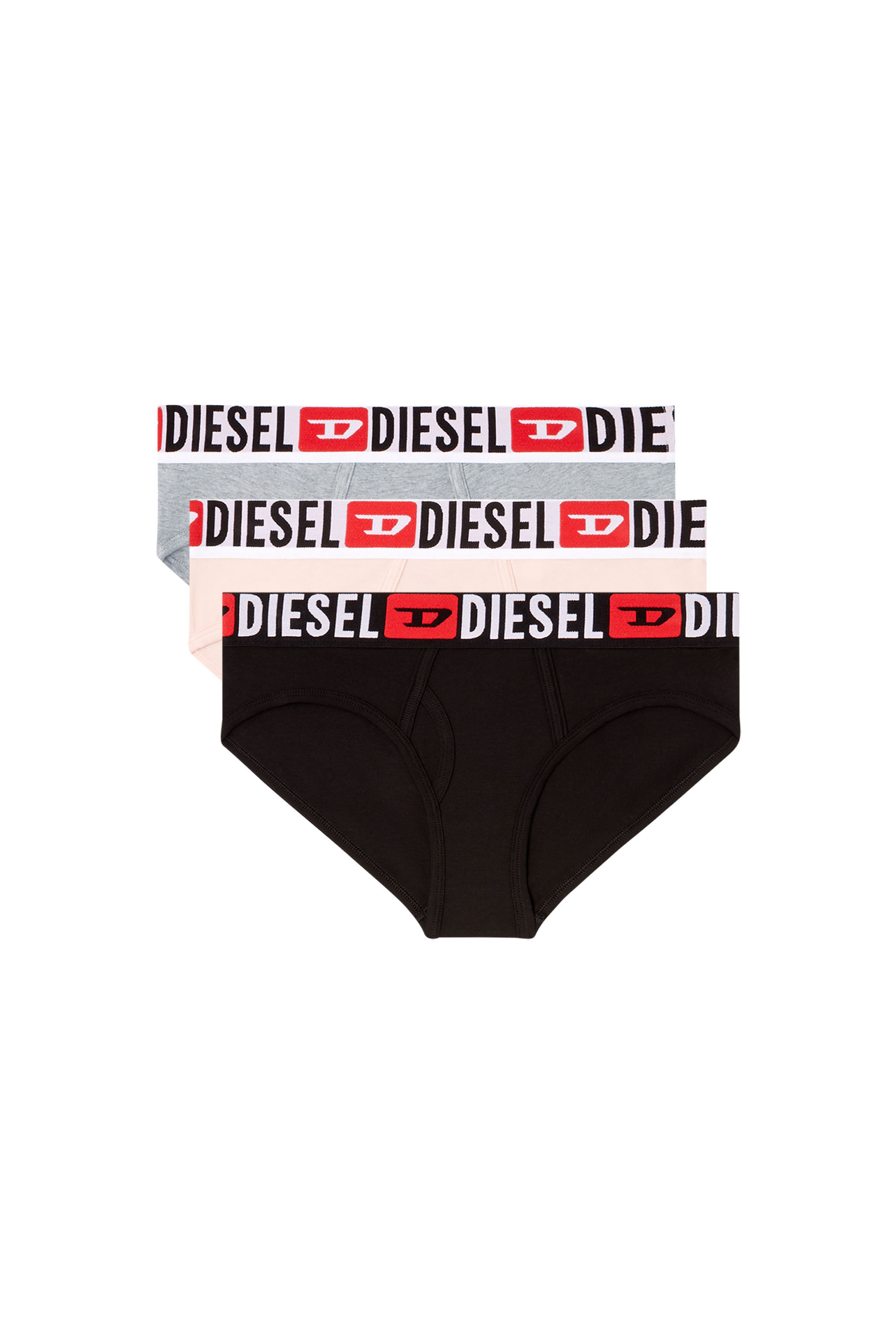 Diesel - OXY-D-CORE-3PACK, Set di tre slip con maxi logo in vita Donna in Multicolor - 2