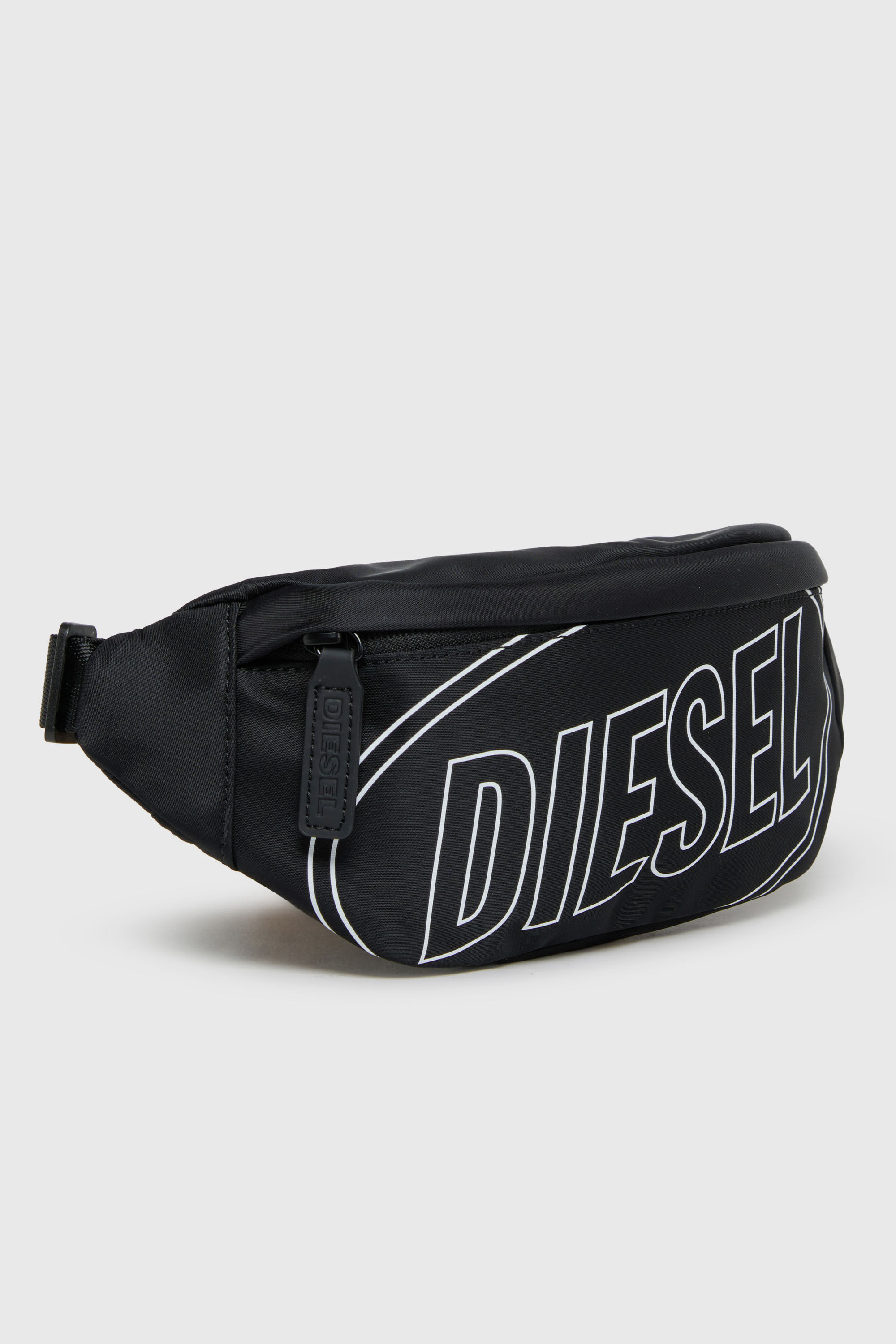Diesel - WCIRY, WCIRY - Marsupio in nylon con stampa logo Uomo in Nero - 3