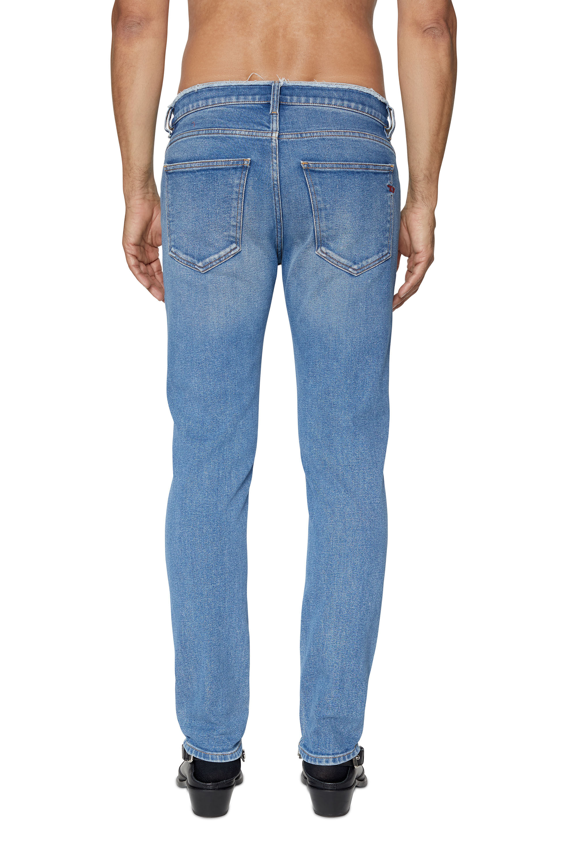 Diesel - Slim Jeans 2019 D-Strukt 09E19, Blu medio - Image 3