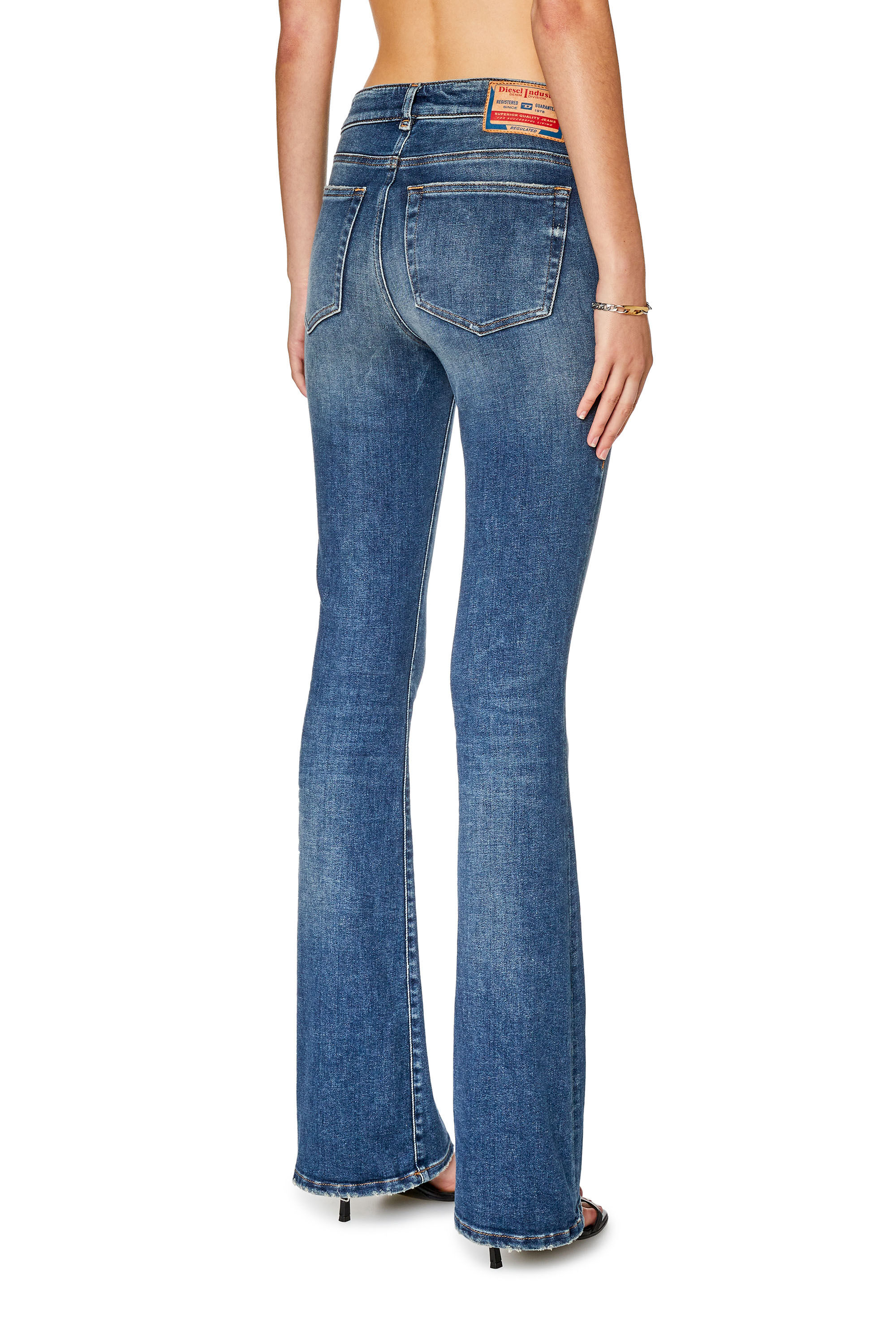Diesel - Bootcut and Flare Jeans 1969 D-Ebbey 09G71, Blu Scuro - Image 4