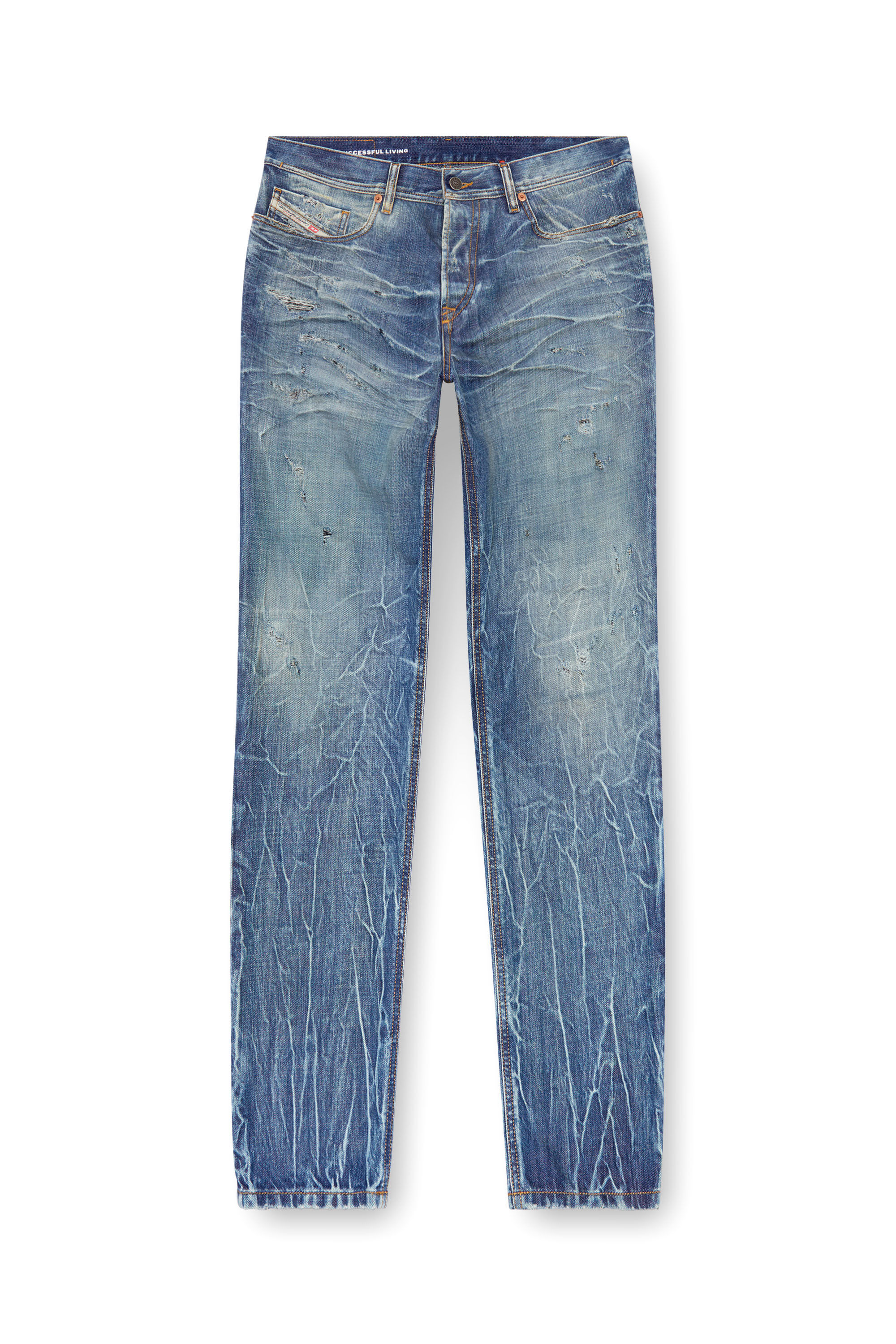 Diesel - Uomo Tapered Jeans 2023 D-Finitive 09K37, Blu medio - Image 2